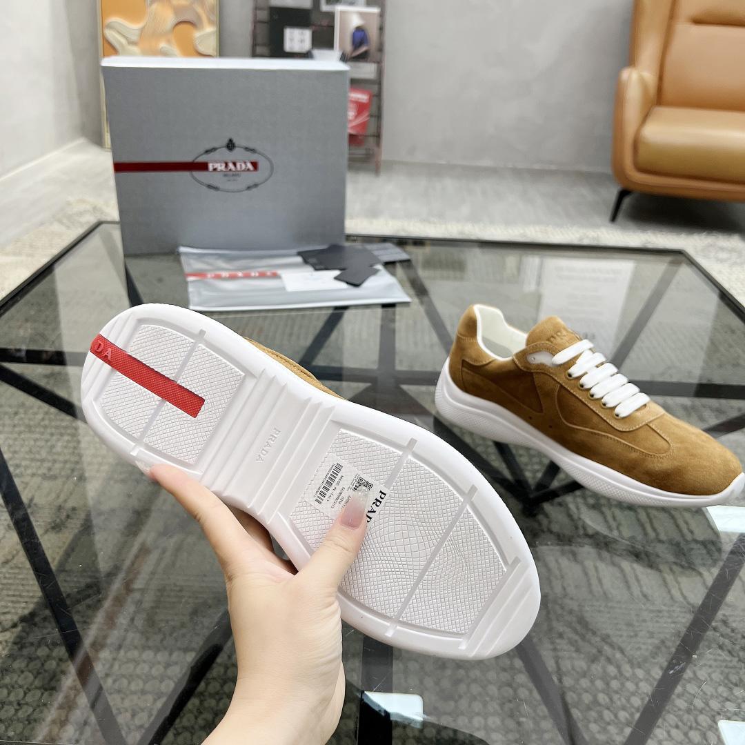 Prada America's Cup Suede Sneakers - EUR FASHION