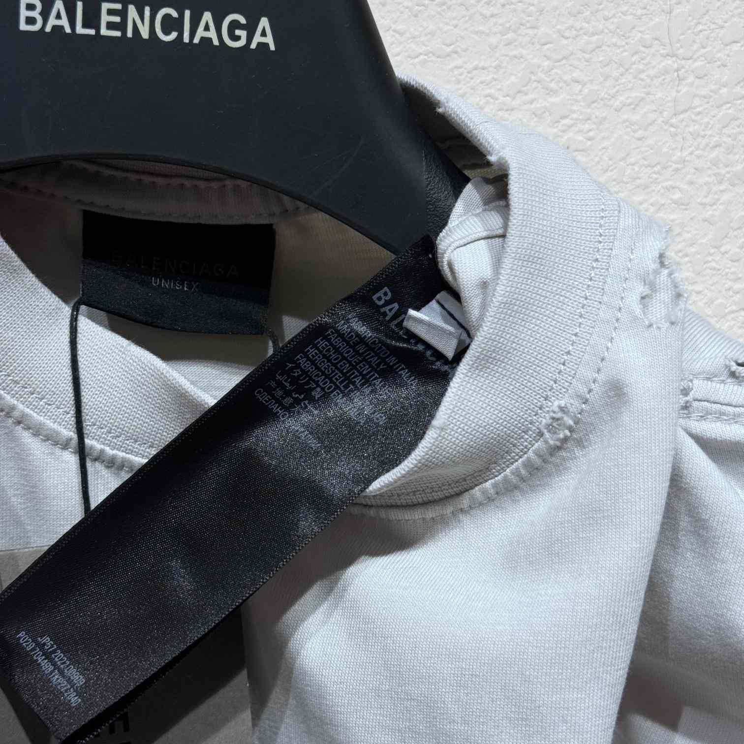 Balenciaga Optical T-Shirt Oversized In White - EUR FASHION