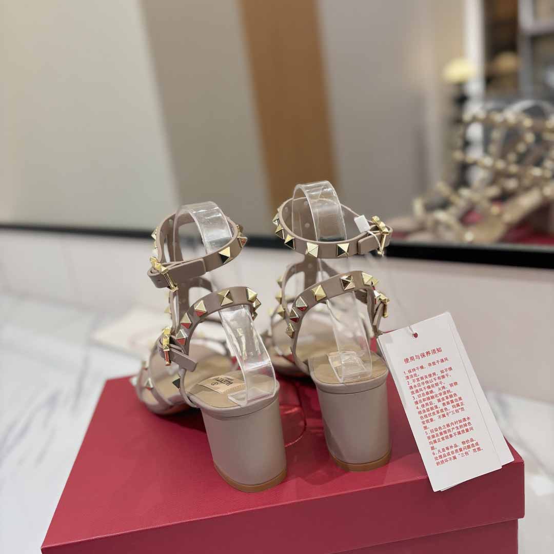 Valent Garavani Rockstud 60mm ankle-strap Sandals - EUR FASHION