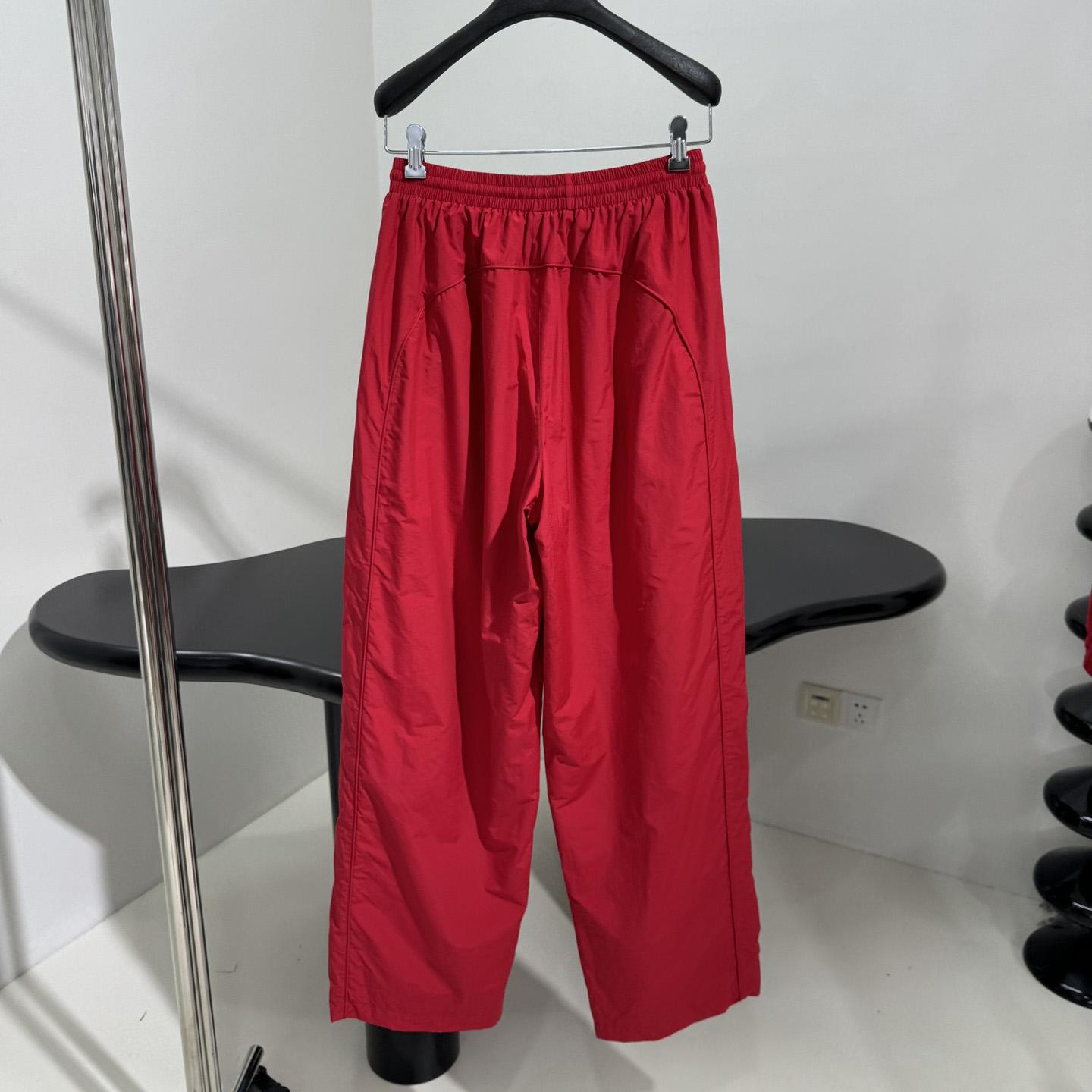 Balenciaga Paris Soccer Tracksuit Pant In Red - EUR FASHION