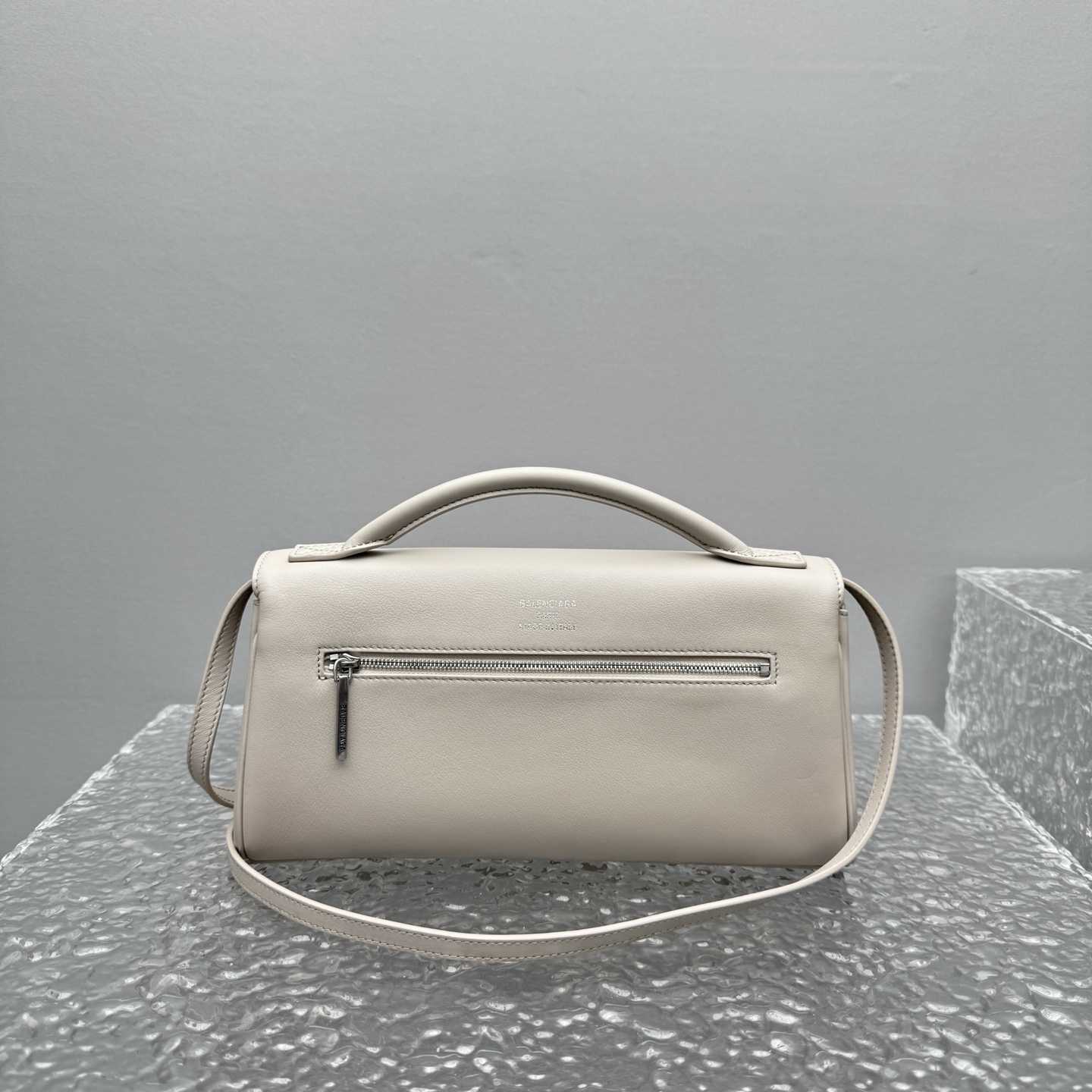 Balenciaga Bel Air Small Clutch On Strap In Almond  - EUR FASHION