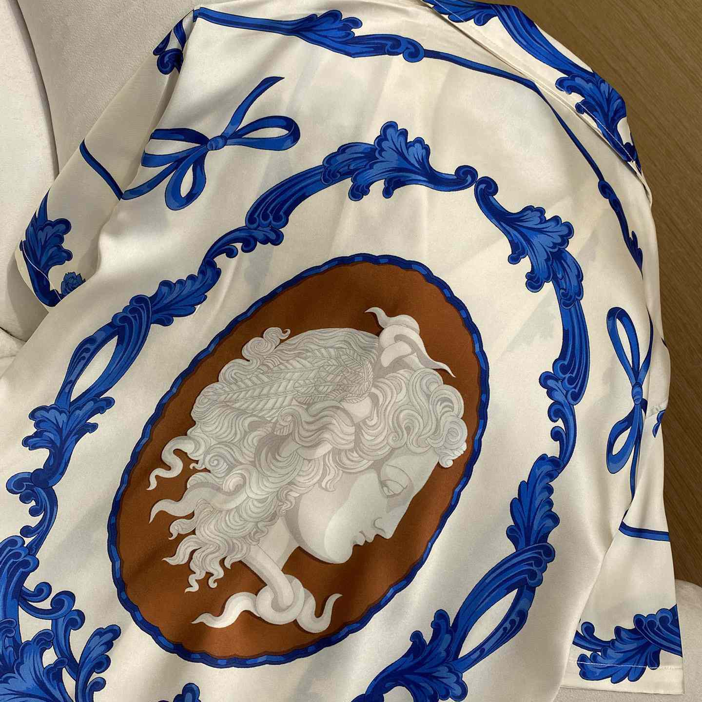 Versace Cameo Silk Shirt And Short - EUR FASHION