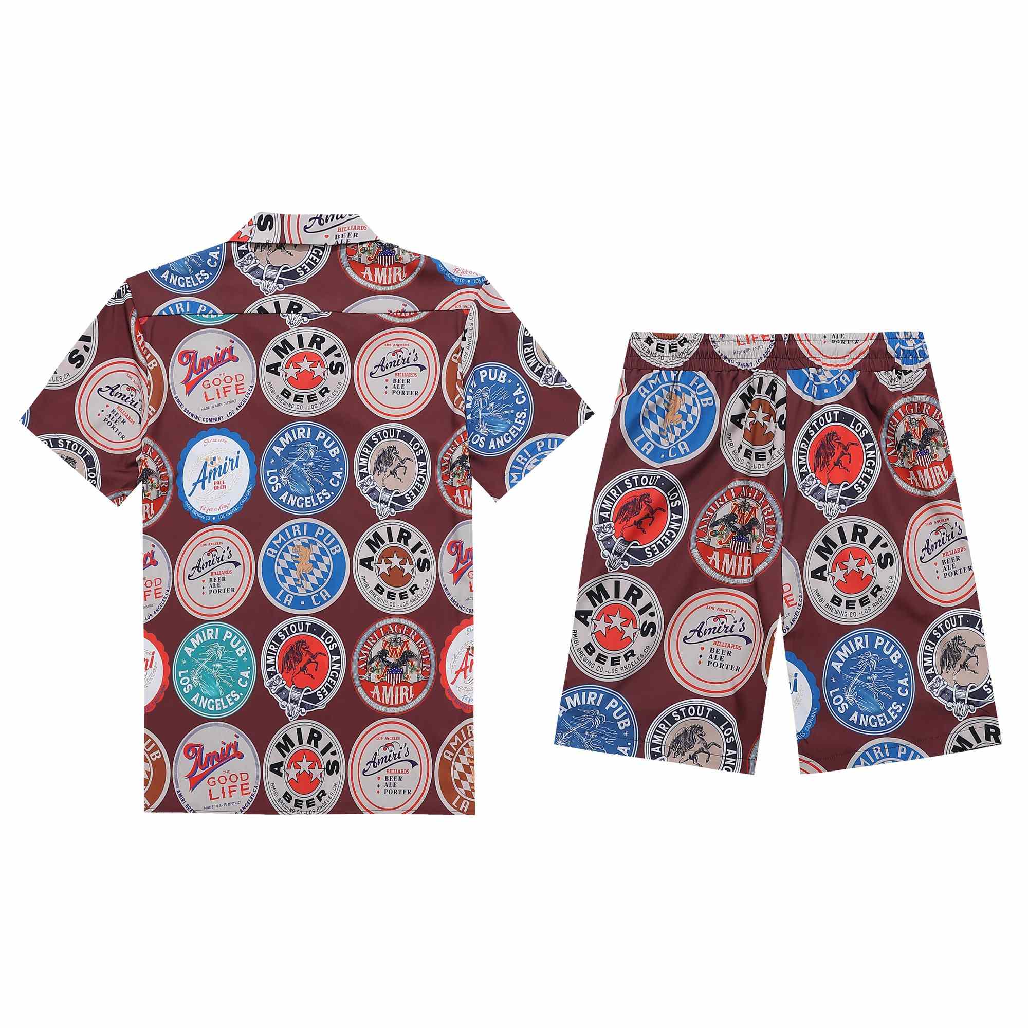 Amiri Silk Shirt And Short - EUR FASHION