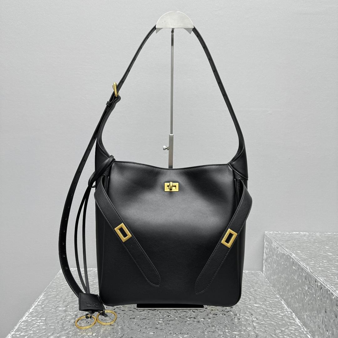 Balenciaga Bel Air Hobo Bag Small In Black - EUR FASHION