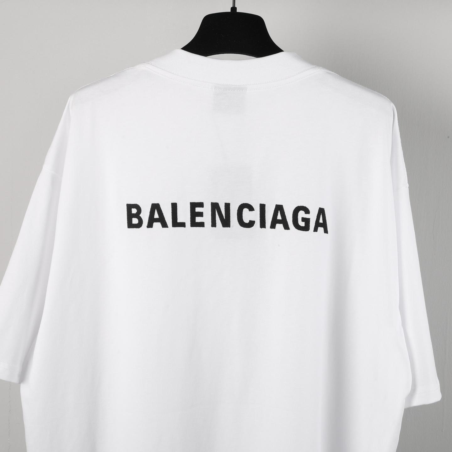 Balenciaga Logo-embroidered T-shirt - EUR FASHION