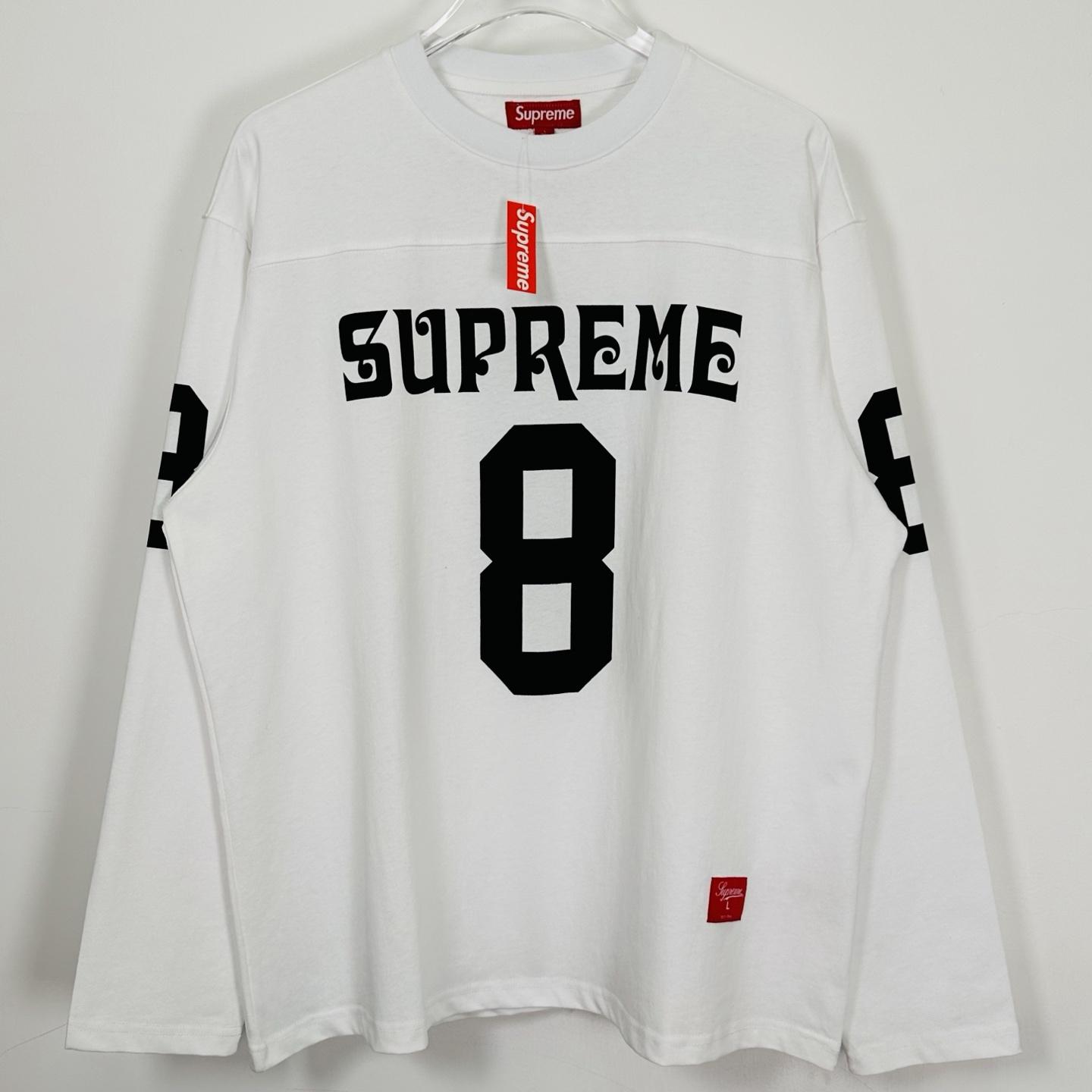 Supreme Affiliated L/S Football Top White - EUR FASHION