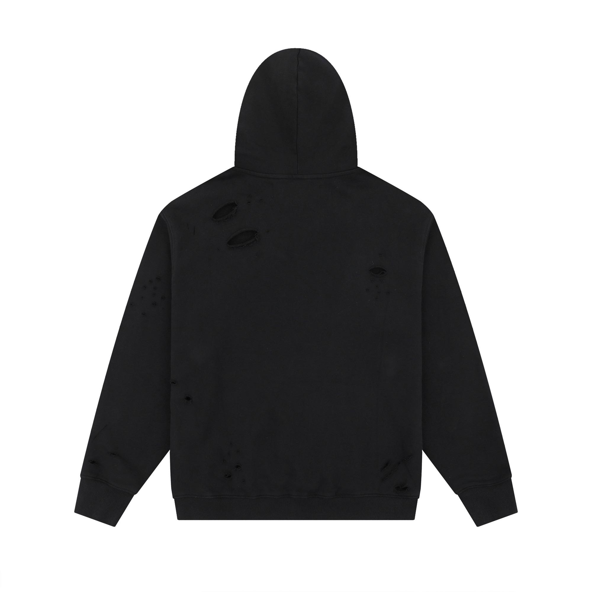 LostShdws OG Logo Hoodie Heather Black - EUR FASHION
