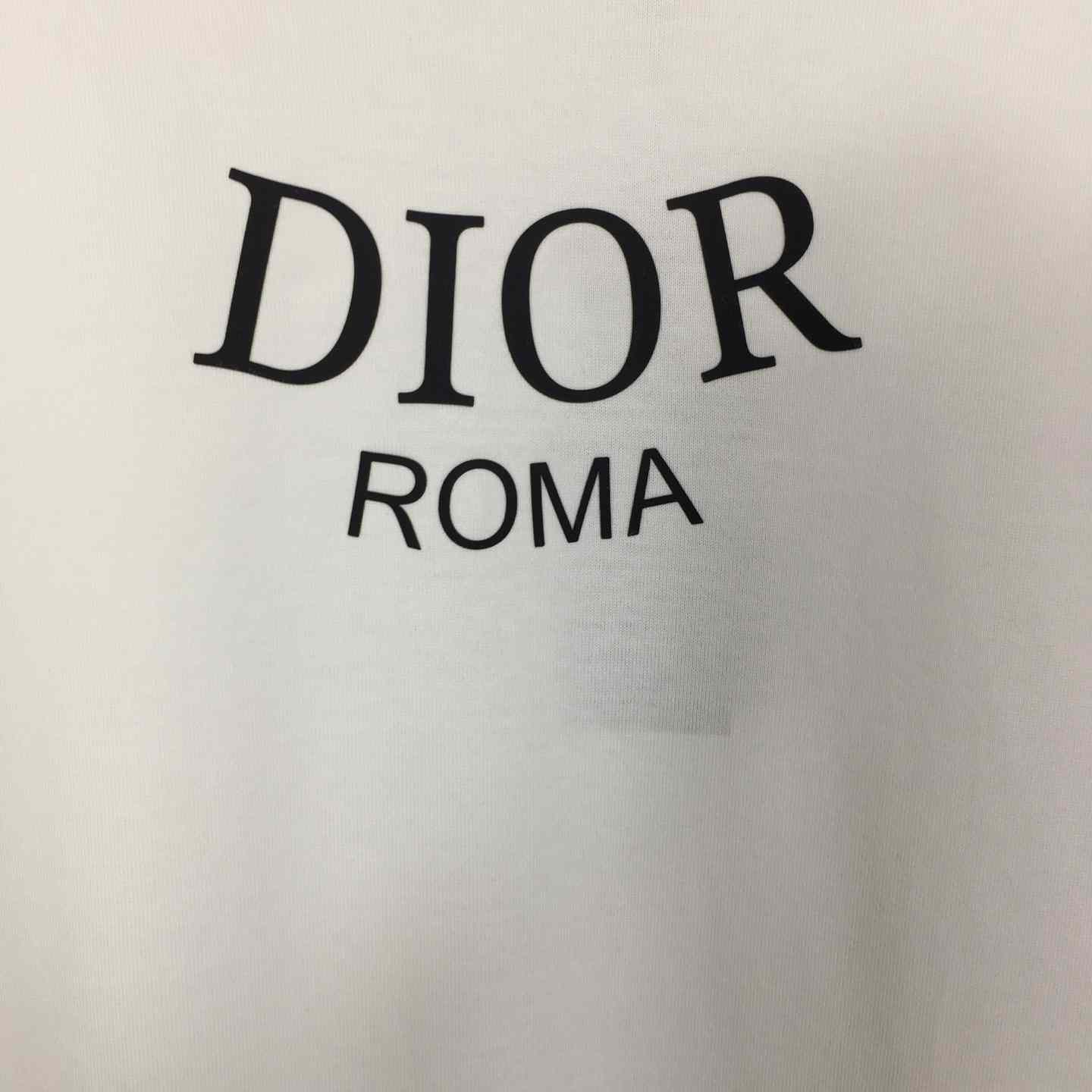 Dior Logo Cotton T-Shirt  - EUR FASHION