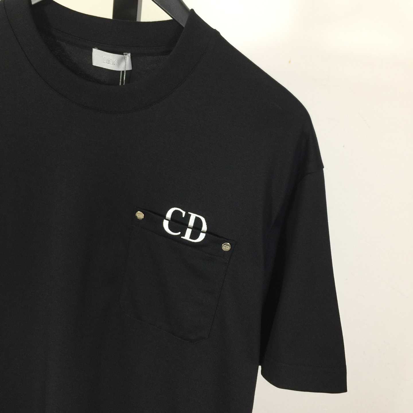 Dior Logo Cotton T-Shirt  - EUR FASHION