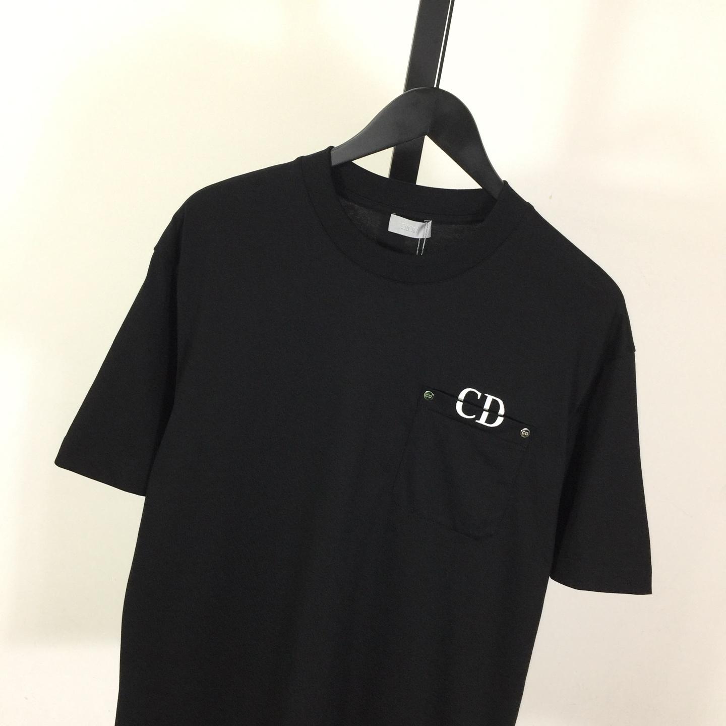 Dior Logo Cotton T-Shirt  - EUR FASHION
