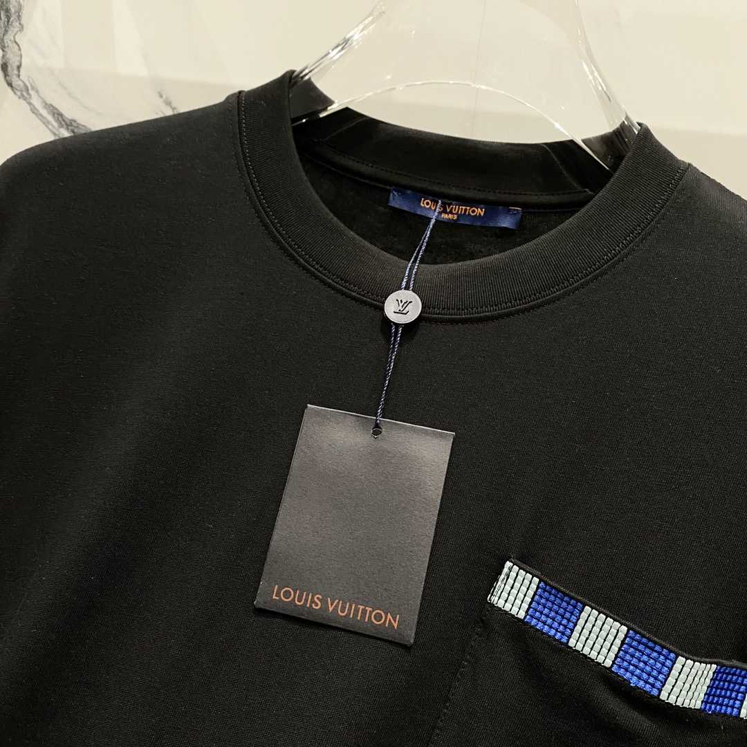 Louis Vuitton Embellished Short-Sleeved Cotton Crewneck   1AFRJG - EUR FASHION