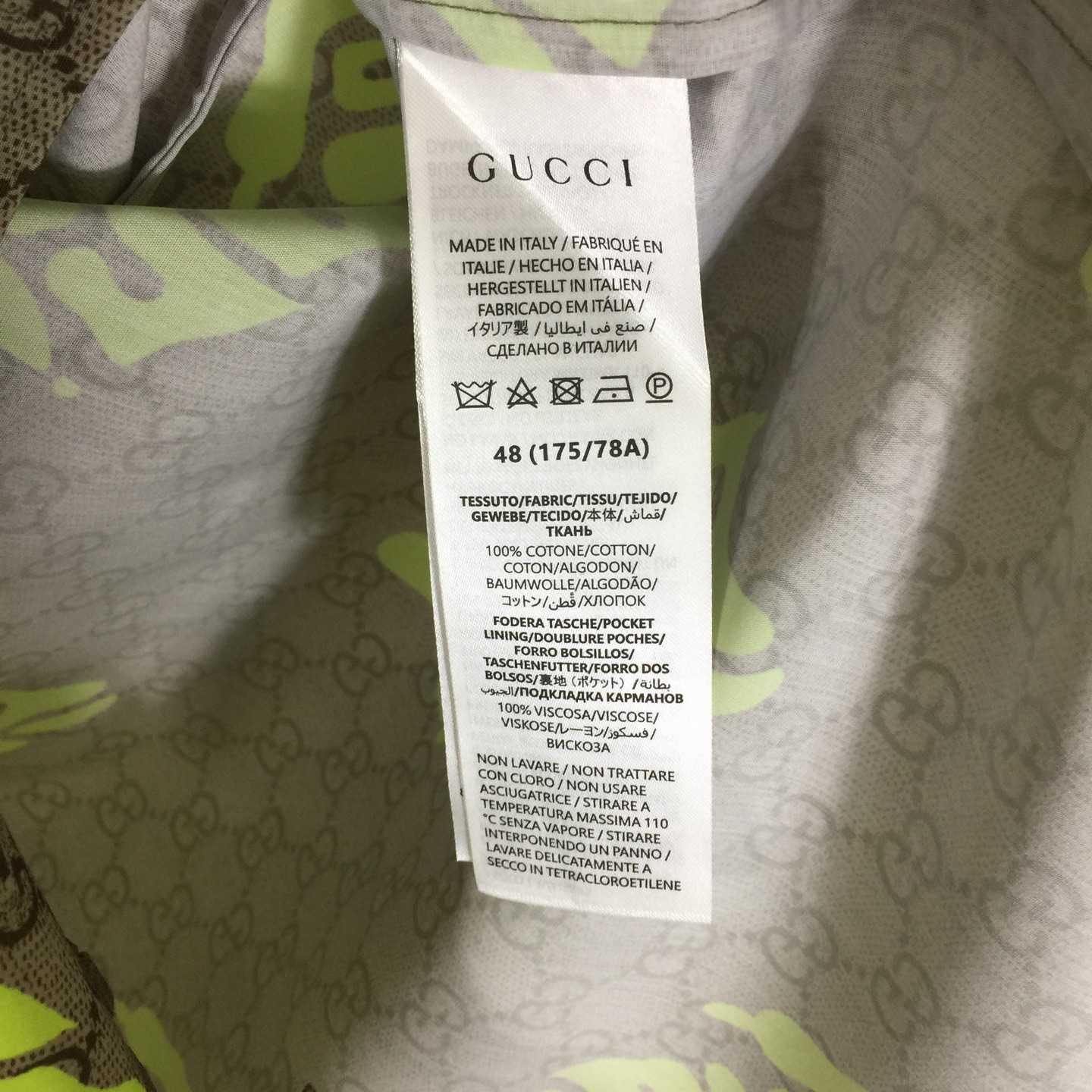 Gucci Printed Cotton Poplin Bowling Shirt - EUR FASHION