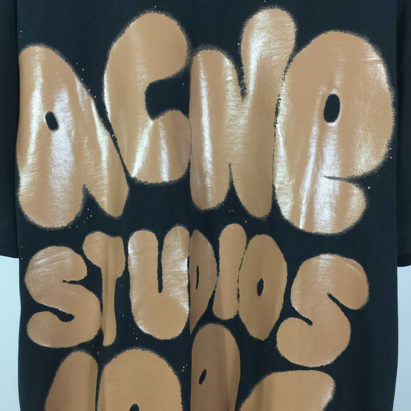 Acne Studios  T-shirt logo - Relaxed unisex fit - Black - EUR FASHION