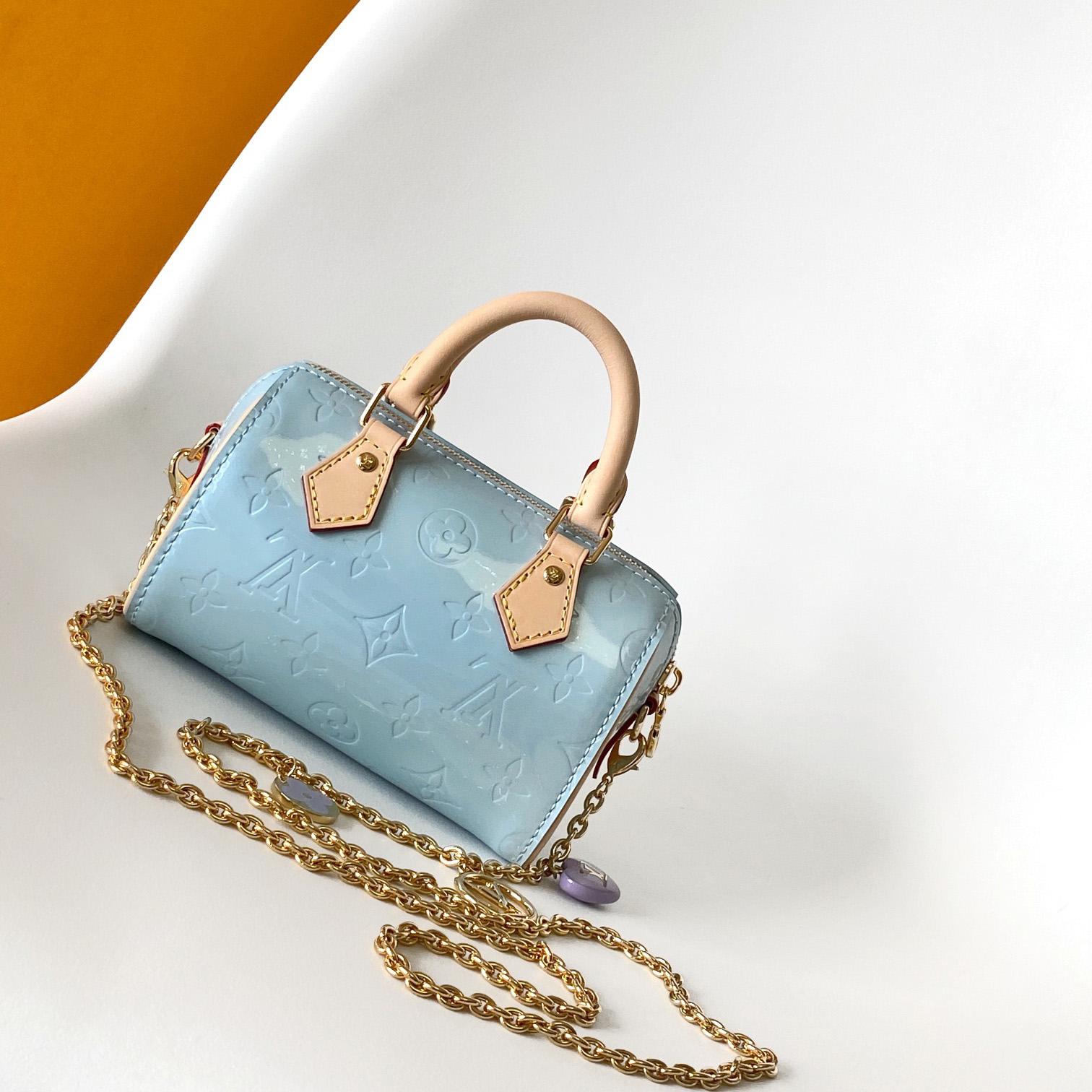 Louis Vuitton Nano Speedy Monogram Vernis Leather  16x10x7.5cm  M83000 - EUR FASHION