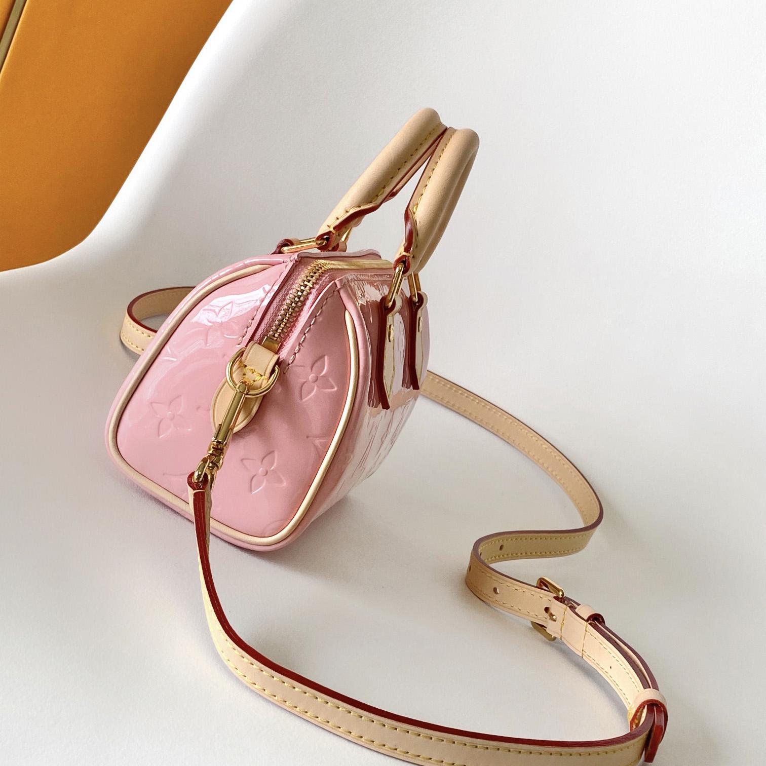 Louis Vuitton Nano Speedy Monogram Vernis Leather  16x10x7.5cm  M81879 - EUR FASHION