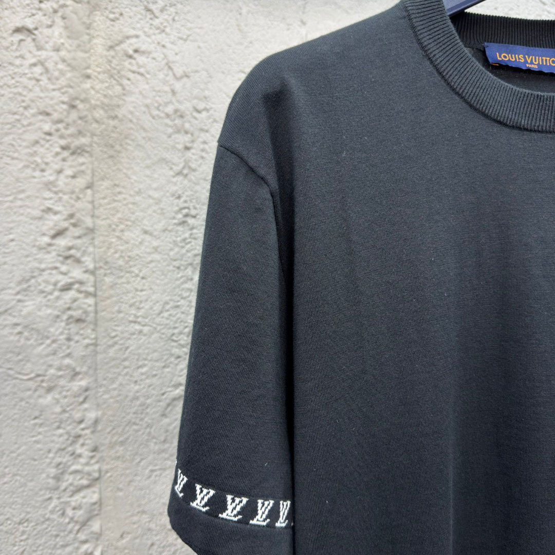 Louis Vuitton Short-Sleeved Cotton Crewneck  1AGKMG - EUR FASHION