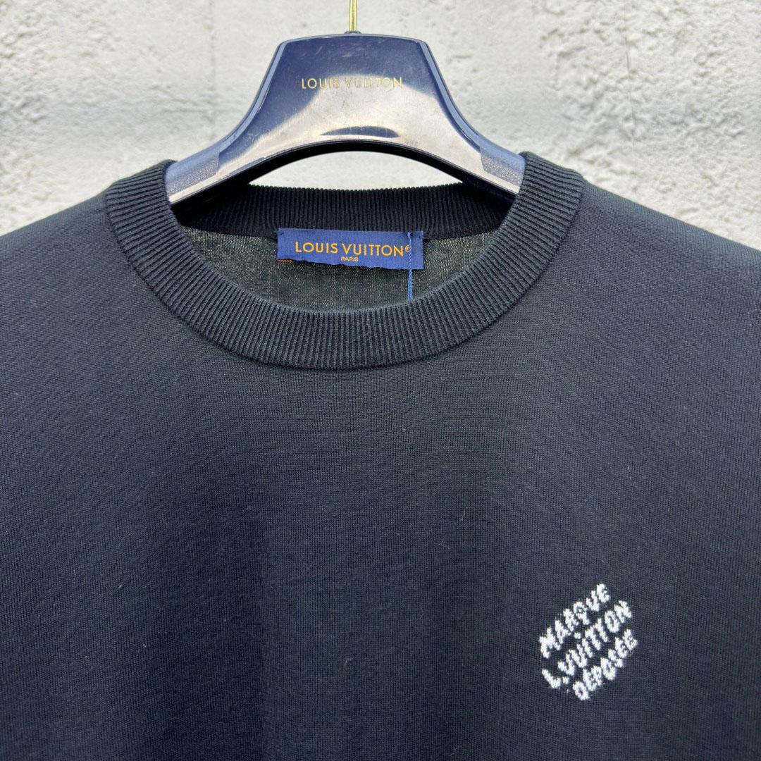 Louis Vuitton Short-Sleeved Cotton Crewneck  1AGKMG - EUR FASHION