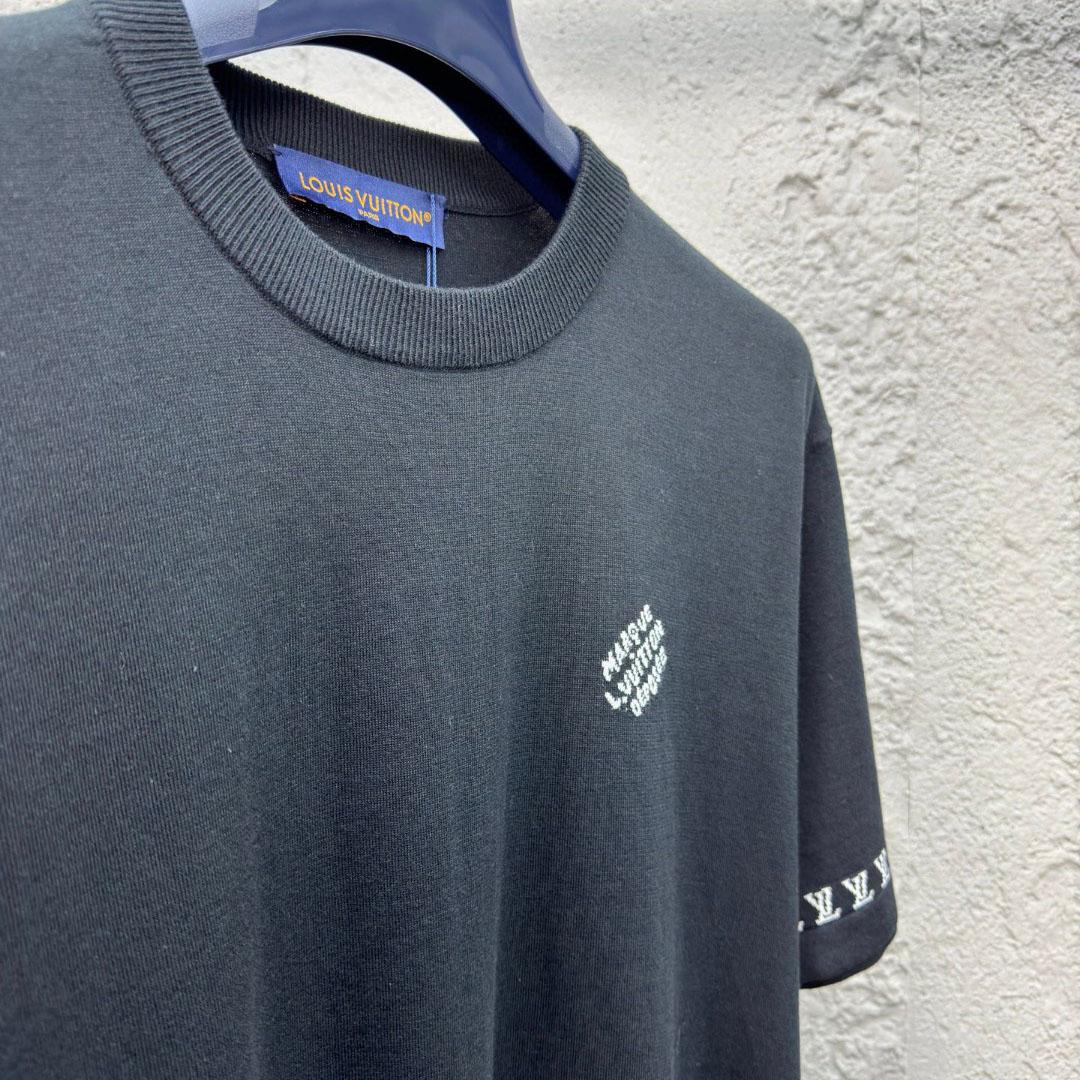 Louis Vuitton Short-Sleeved Cotton Crewneck  1AGKMG - EUR FASHION