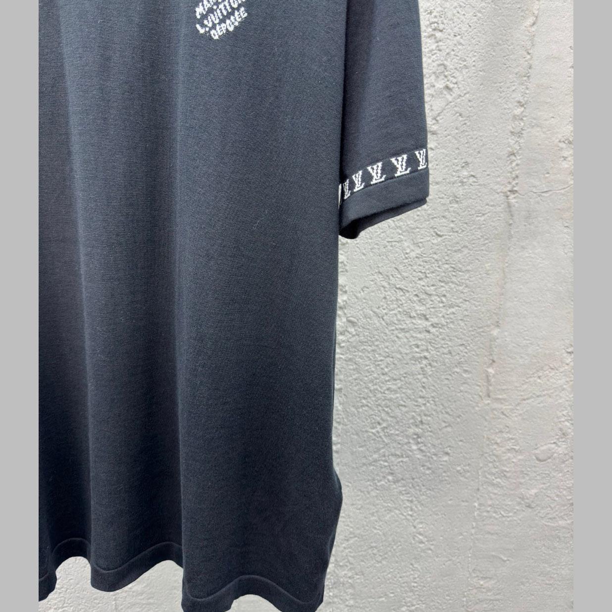 Louis Vuitton Short-Sleeved Cotton Crewneck  1AGKMG - EUR FASHION