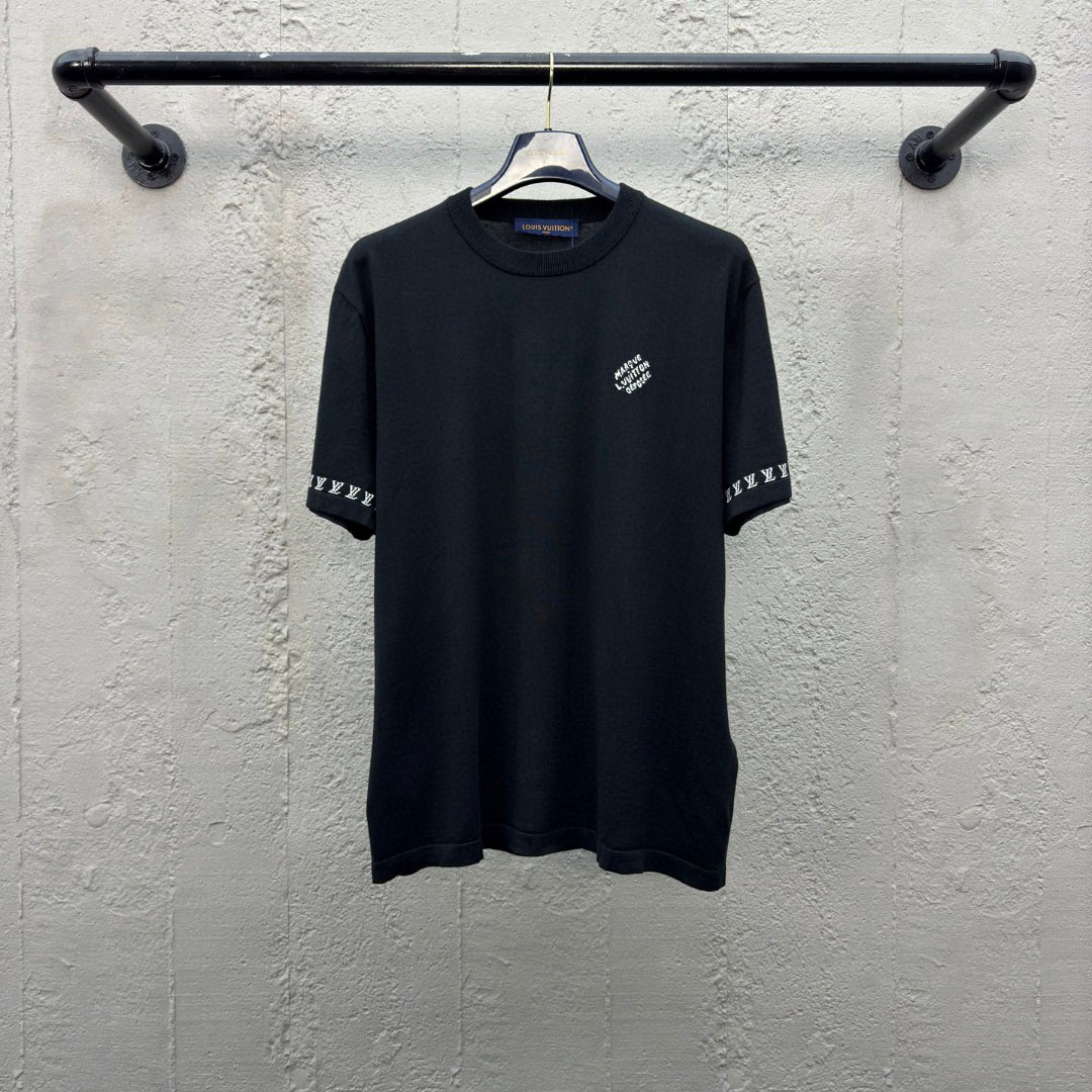 Louis Vuitton Short-Sleeved Cotton Crewneck  1AGKMG - EUR FASHION