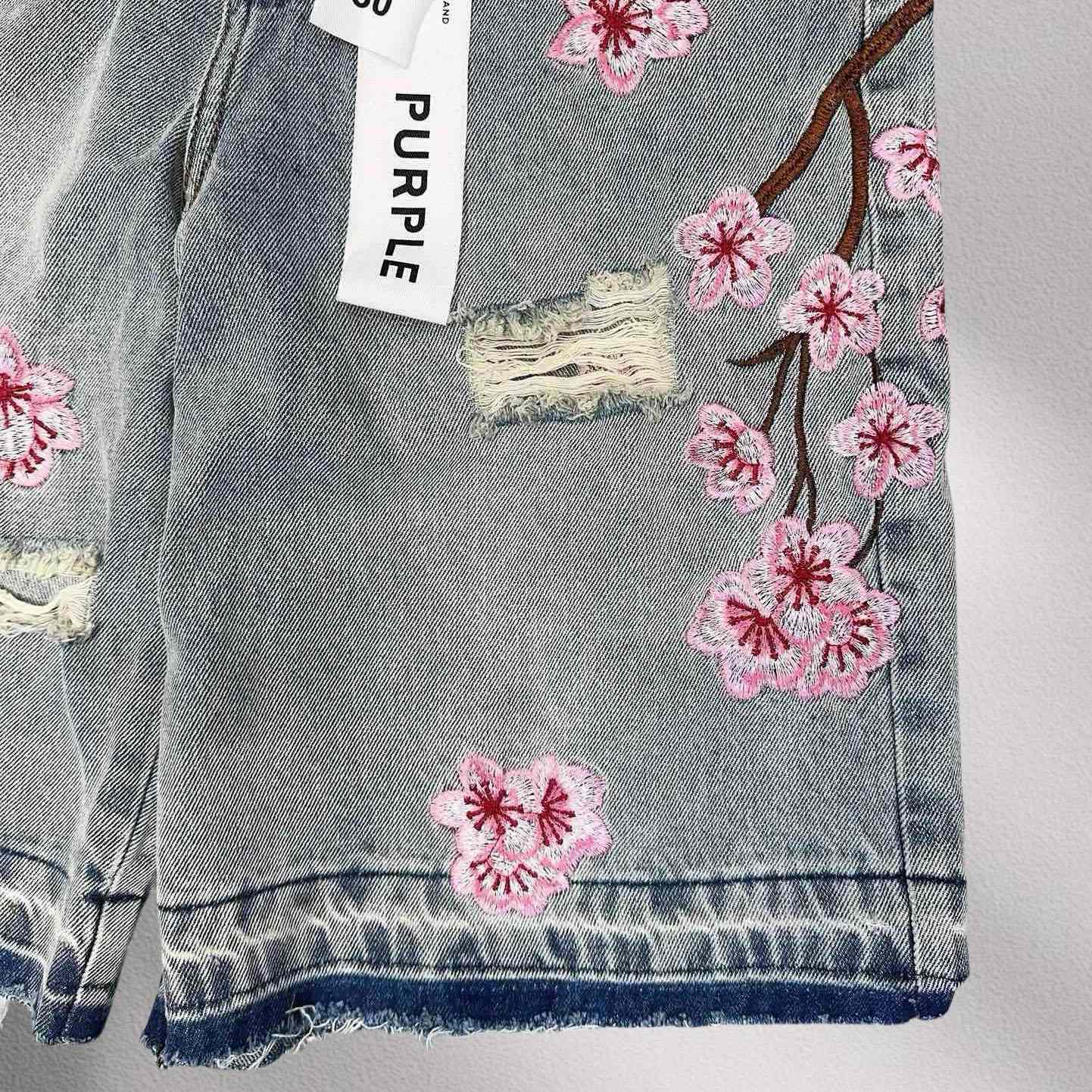 Purple-Brand Denim Shorts    1365 - EUR FASHION