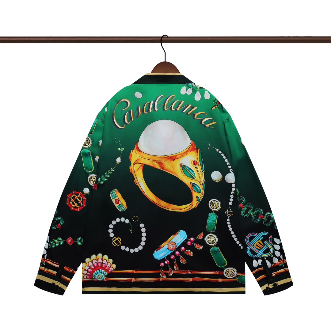Casablanca La Boite A Bijoux Silk Shirt     - EUR FASHION