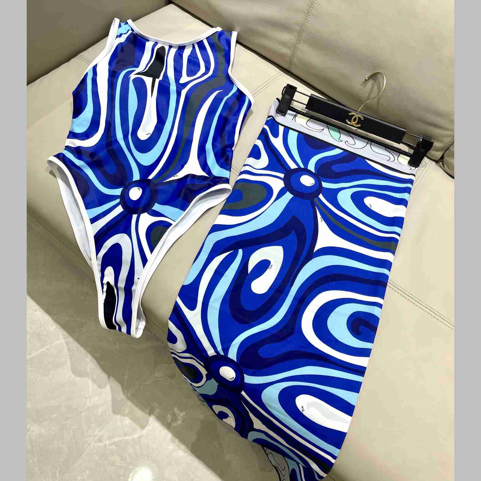 Pucci Iride-Print Swimsuit  - EUR FASHION