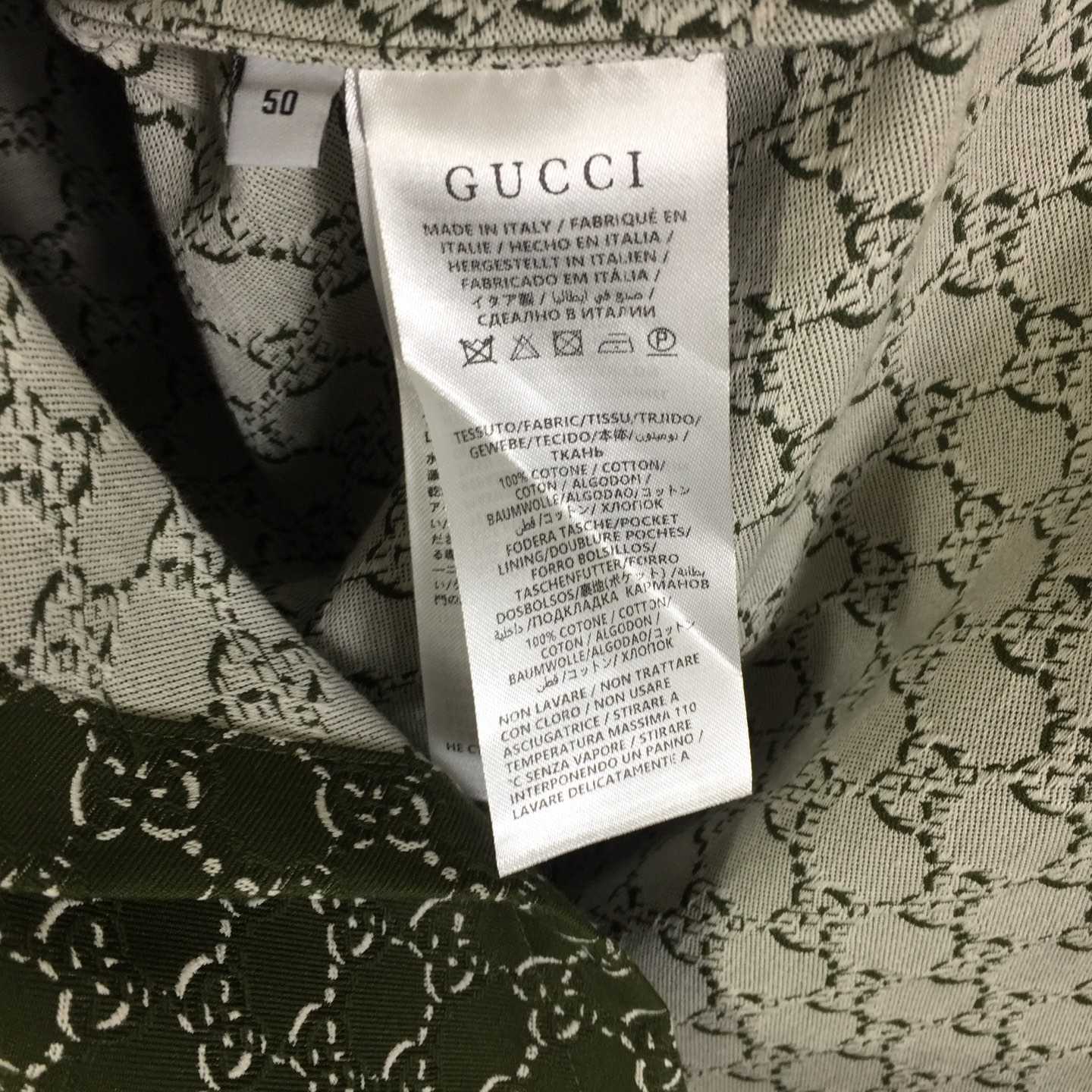 Gucci GG Linen Blend Canvas Shirt - EUR FASHION