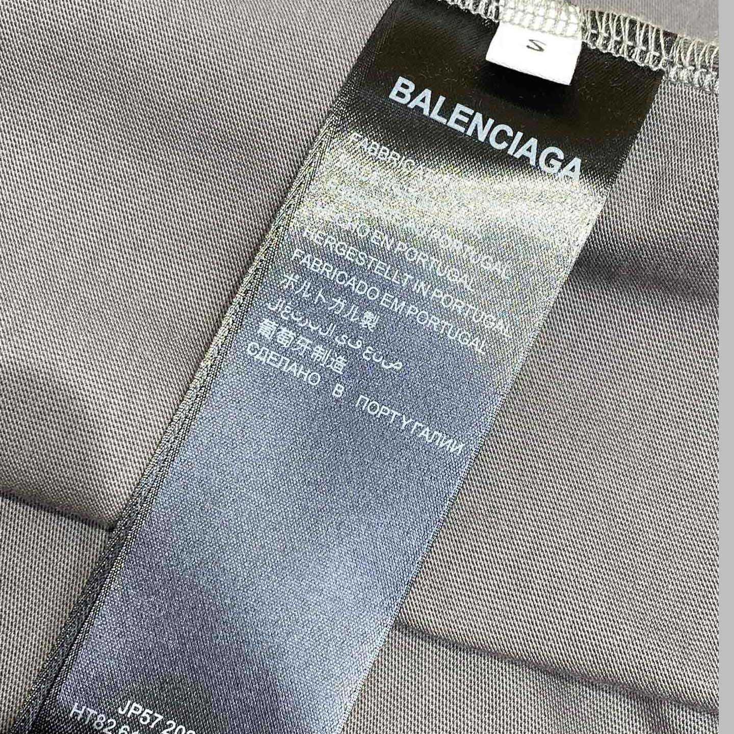 Balenciaga Human Being Shifted T-Shirt In Dark Grey - EUR FASHION