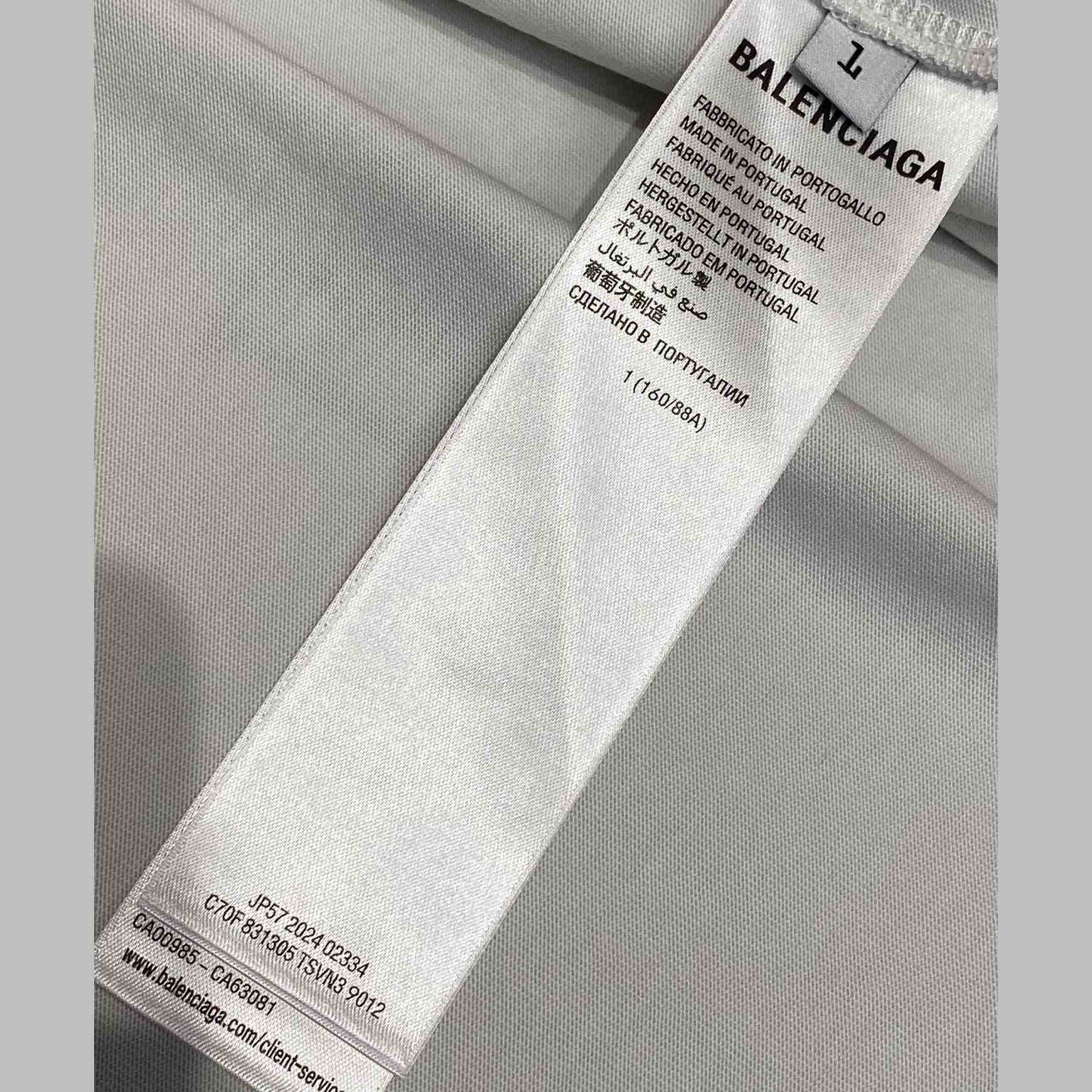 Balenciaga Basketball Sneaker T-Shirt Oversized In Dirty White - EUR FASHION