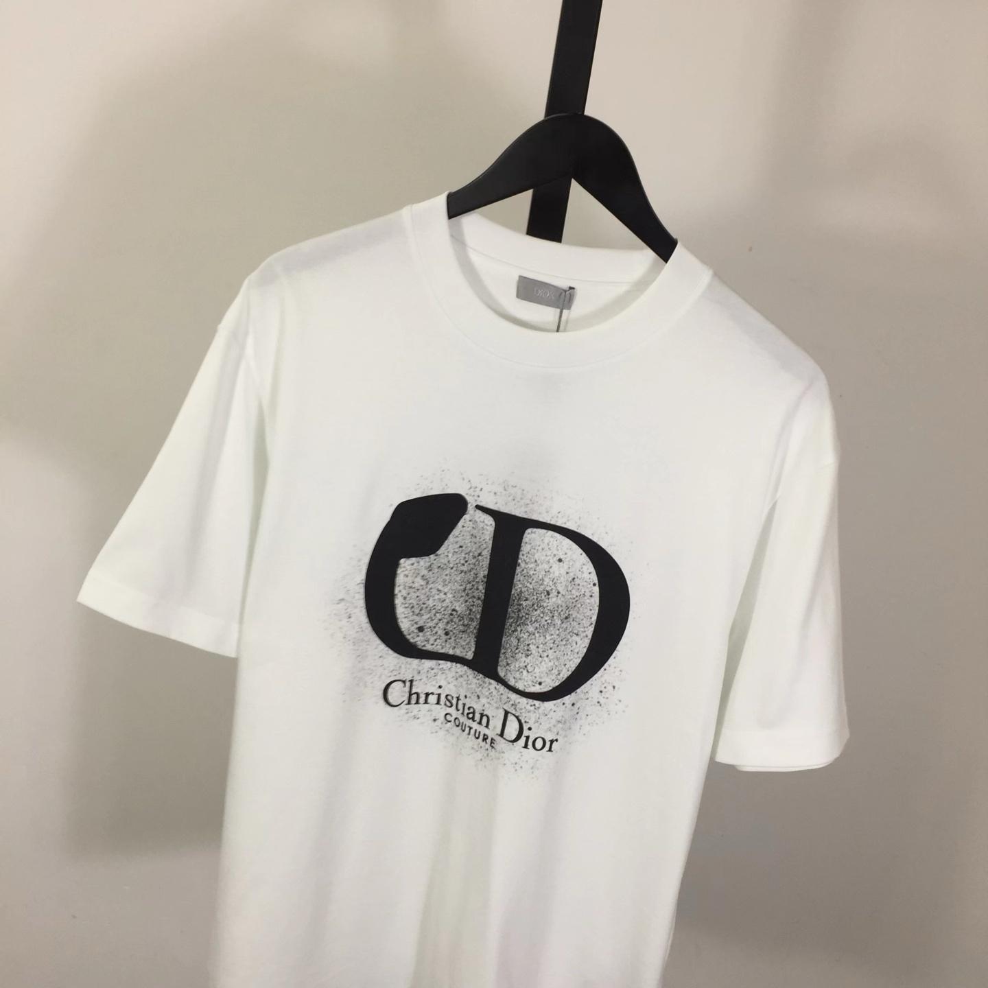 Dior Logo Cotton T-Shirt  - EUR FASHION