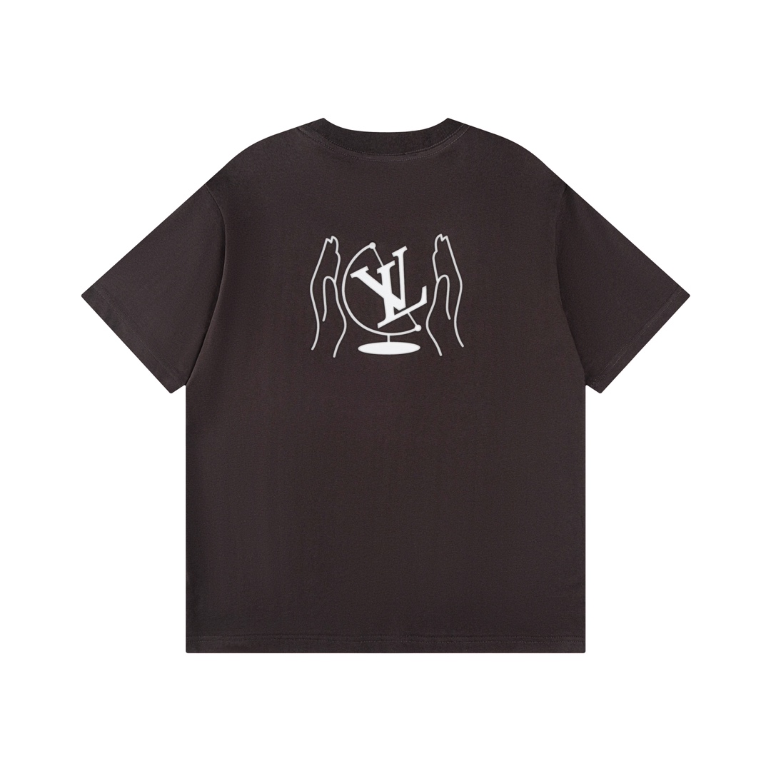 Louis Vuitton Washed Printed Cotton T-Shirt - EUR FASHION