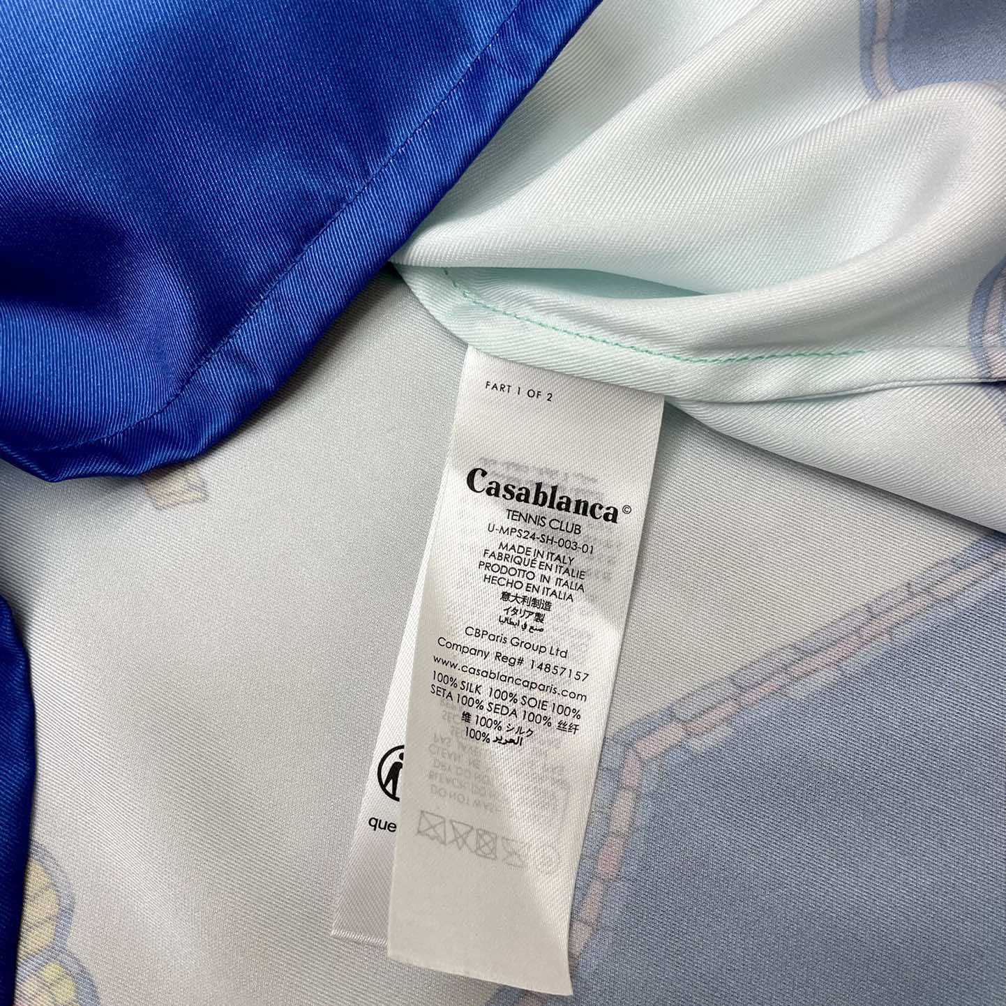 Casablanca Coquillage Coloré Silk Shirt    CA3457 - EUR FASHION