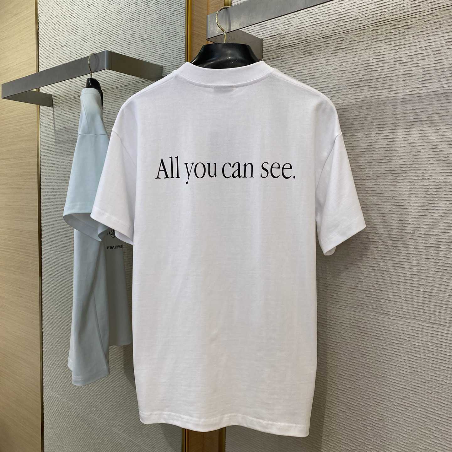 Balenciaga 360 Sunglasses T-Shirt Medium Fit In Dirty White - EUR FASHION