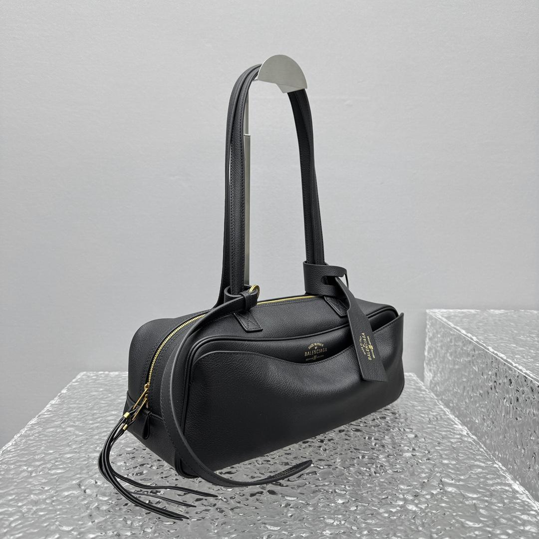 Balenciaga Carrie Bowling Bag Small In Black - EUR FASHION