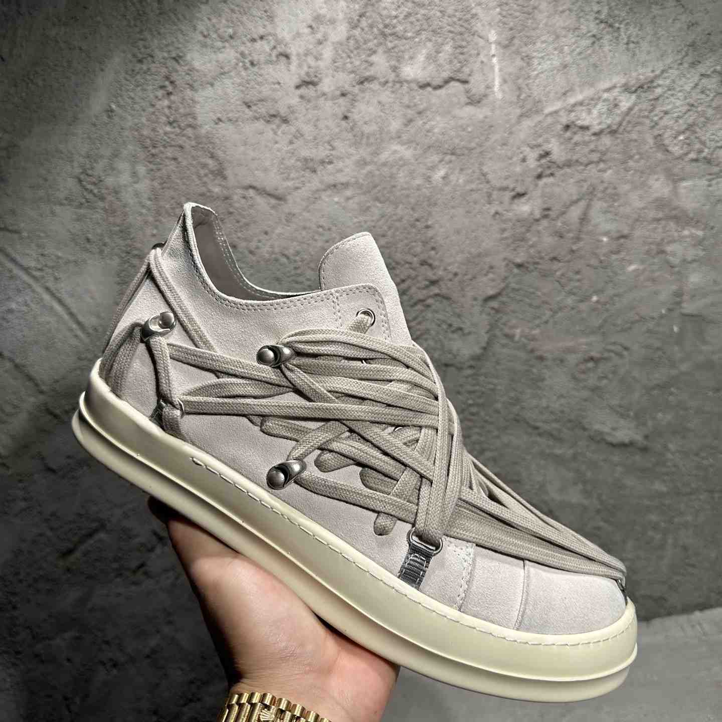 Rick Owens Megalaced Low Sneaks  - EUR FASHION
