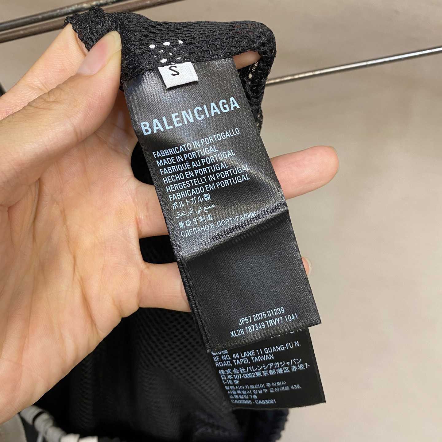 Balenciaga Large Tracksuit Pants In Black Technical Fabric - EUR FASHION