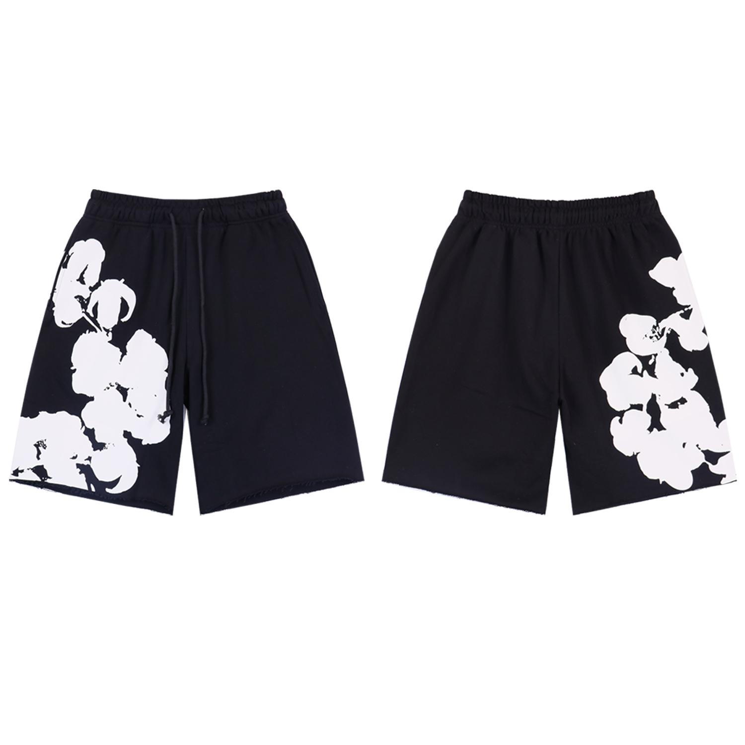 Denim Tears Big Cotton Wreath Sweat Shorts - EUR FASHION