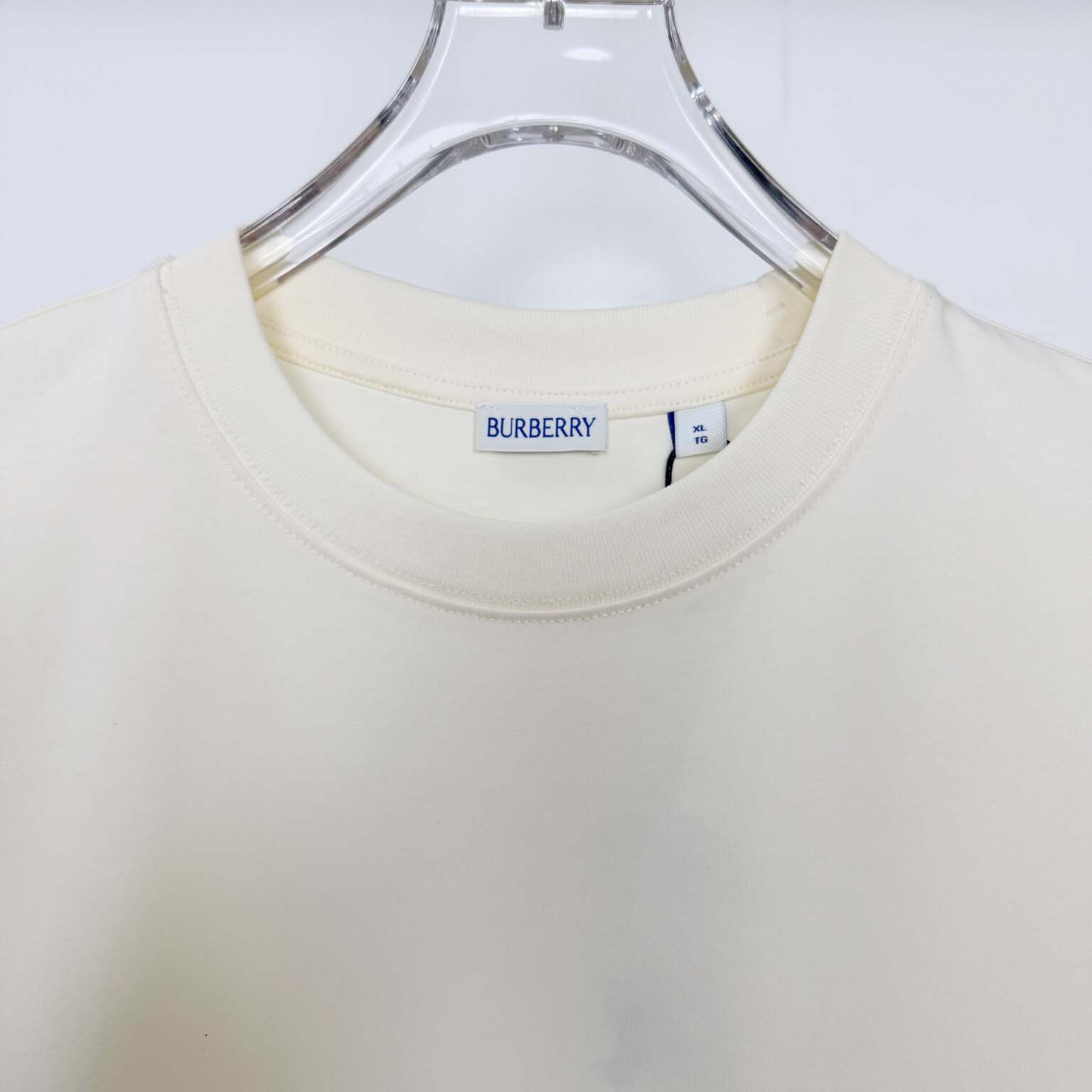 Burberry Check Label Cotton T-shirt  - EUR FASHION