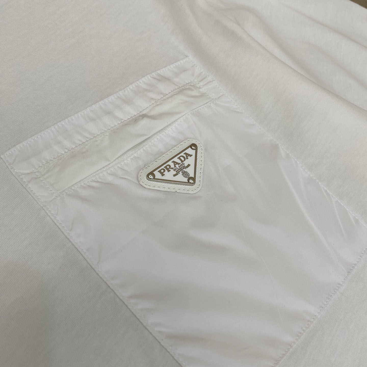 Prada Re-Nylon And Jersey T-shirt - EUR FASHION