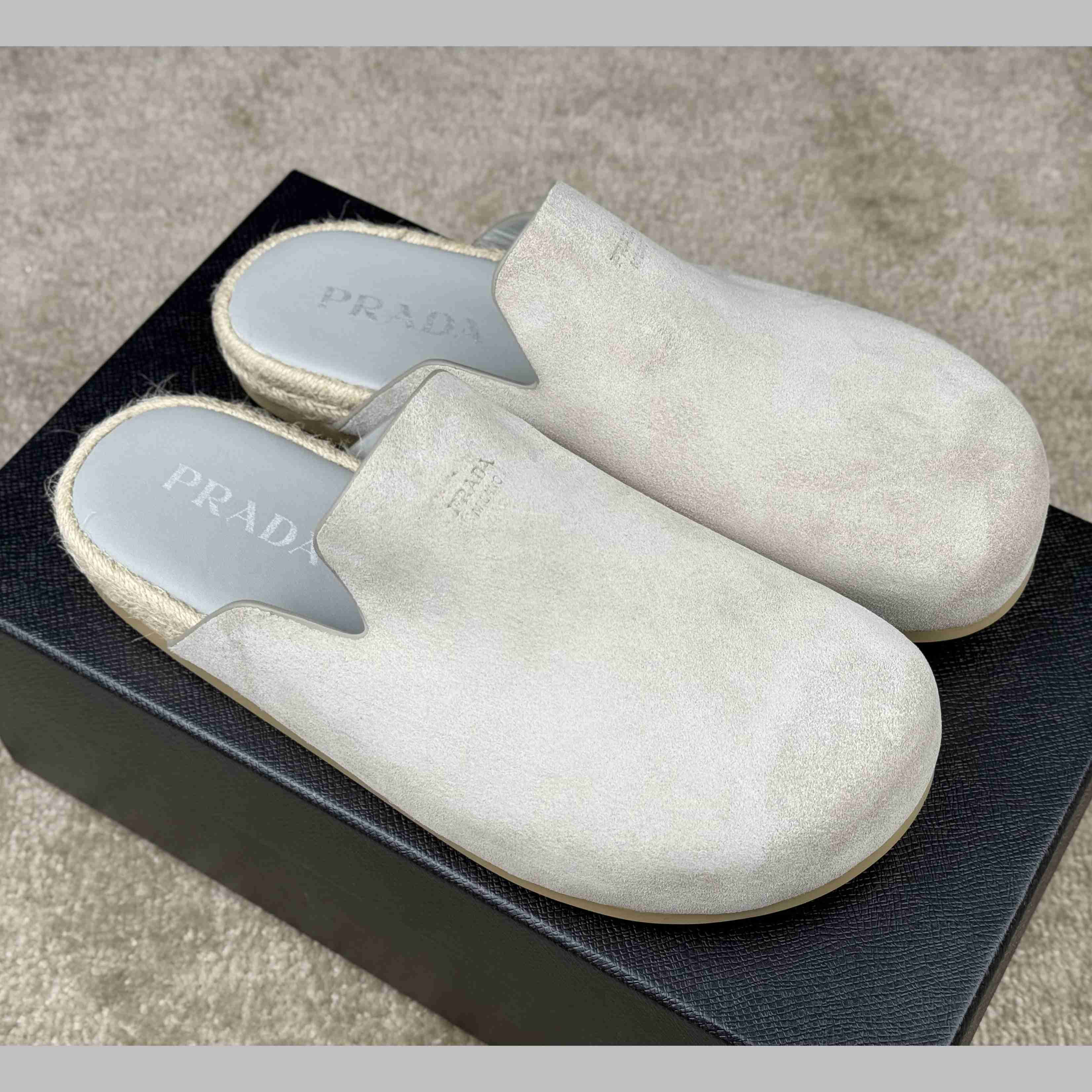 Prada Suede Mules - EUR FASHION