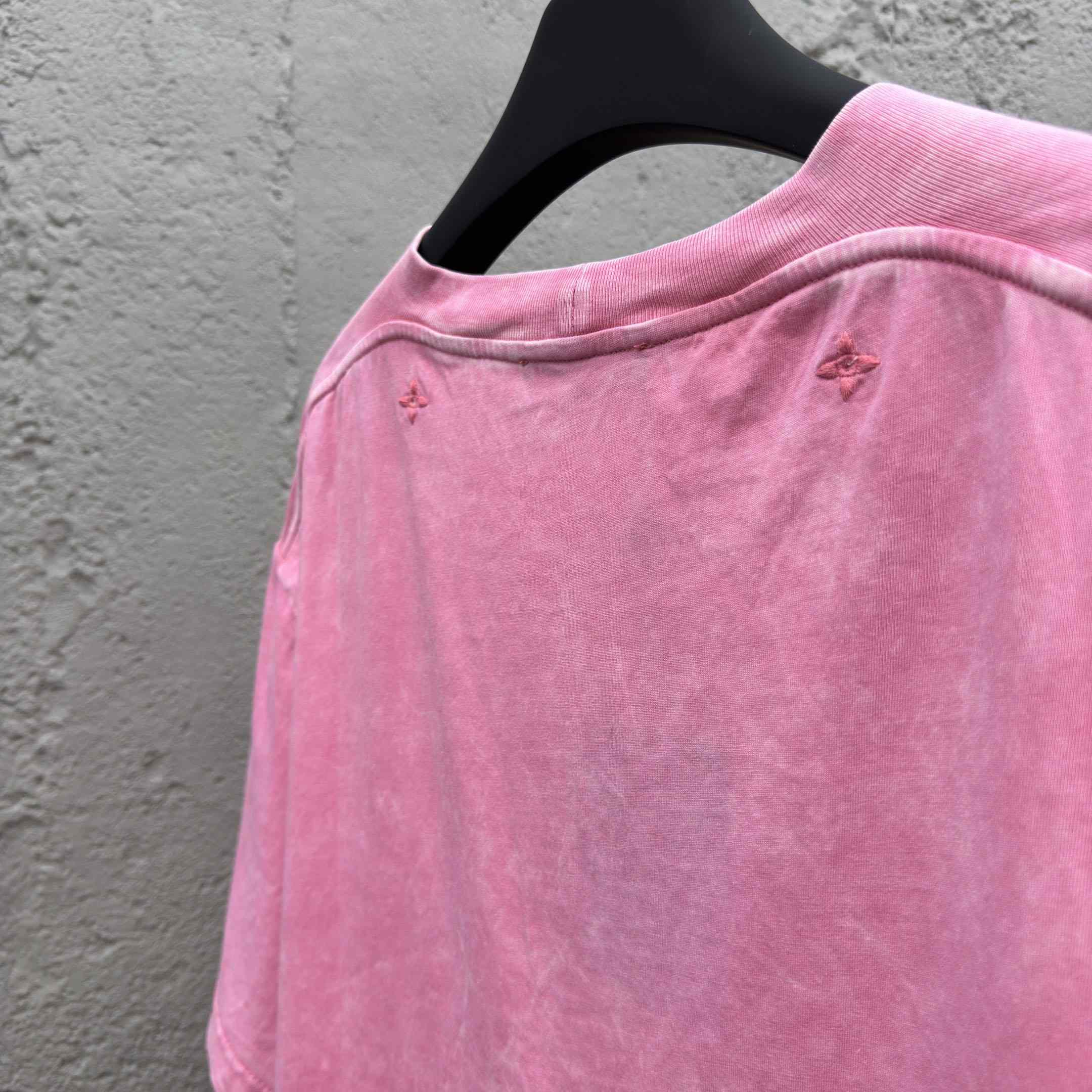 Louis Vuitton Washed Ribbed T-Shirt   1AHWA0 - EUR FASHION
