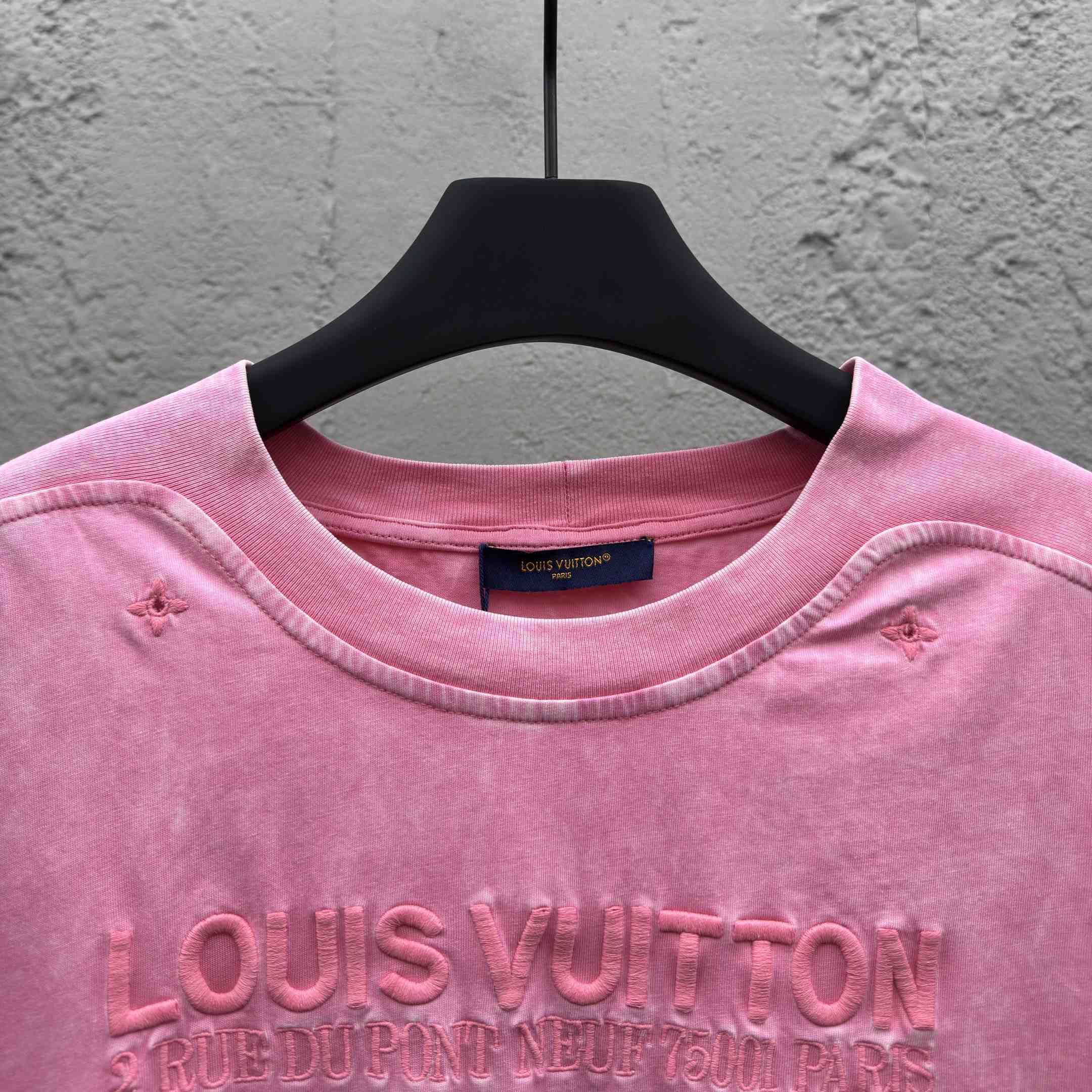 Louis Vuitton Washed Ribbed T-Shirt   1AHWA0 - EUR FASHION
