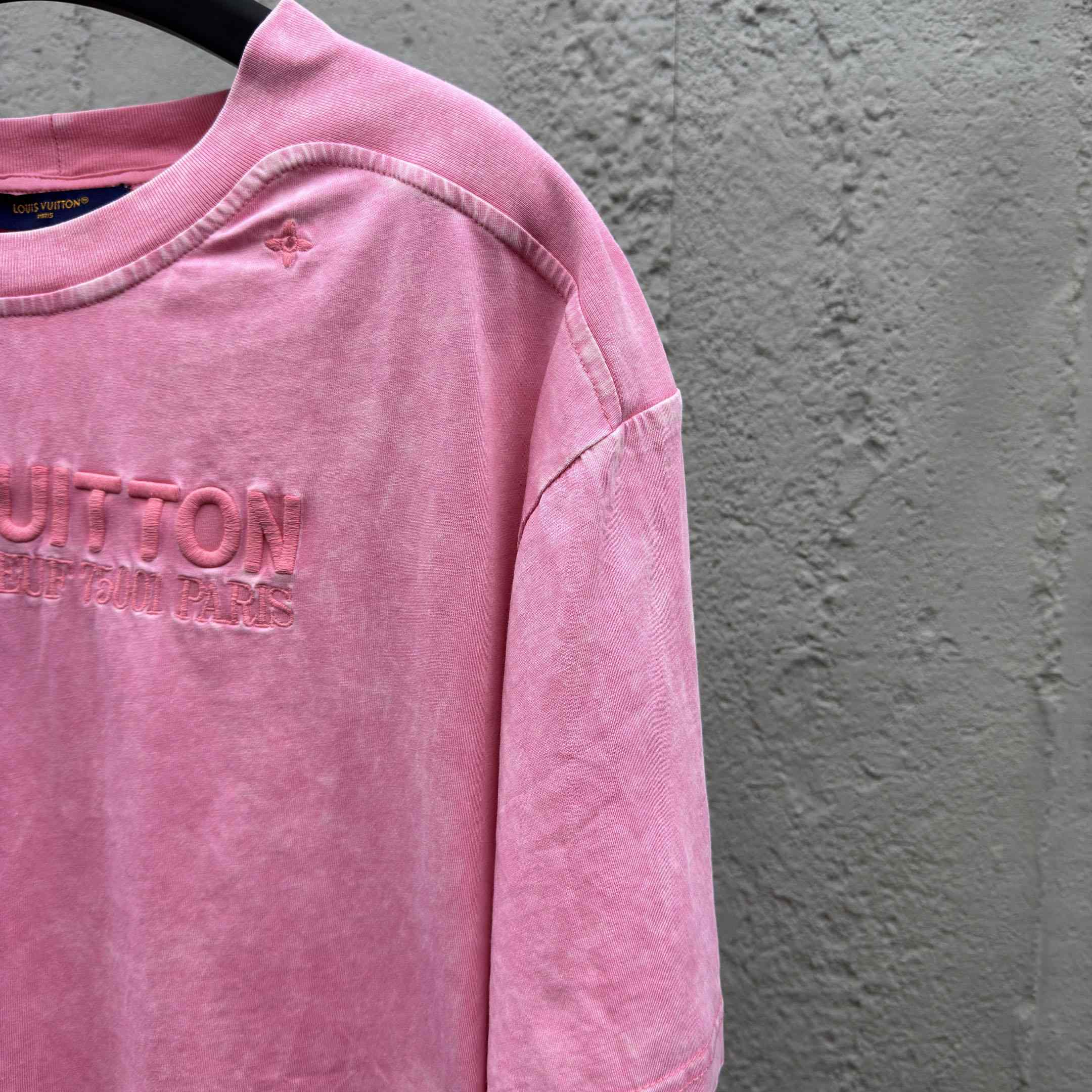 Louis Vuitton Washed Ribbed T-Shirt   1AHWA0 - EUR FASHION