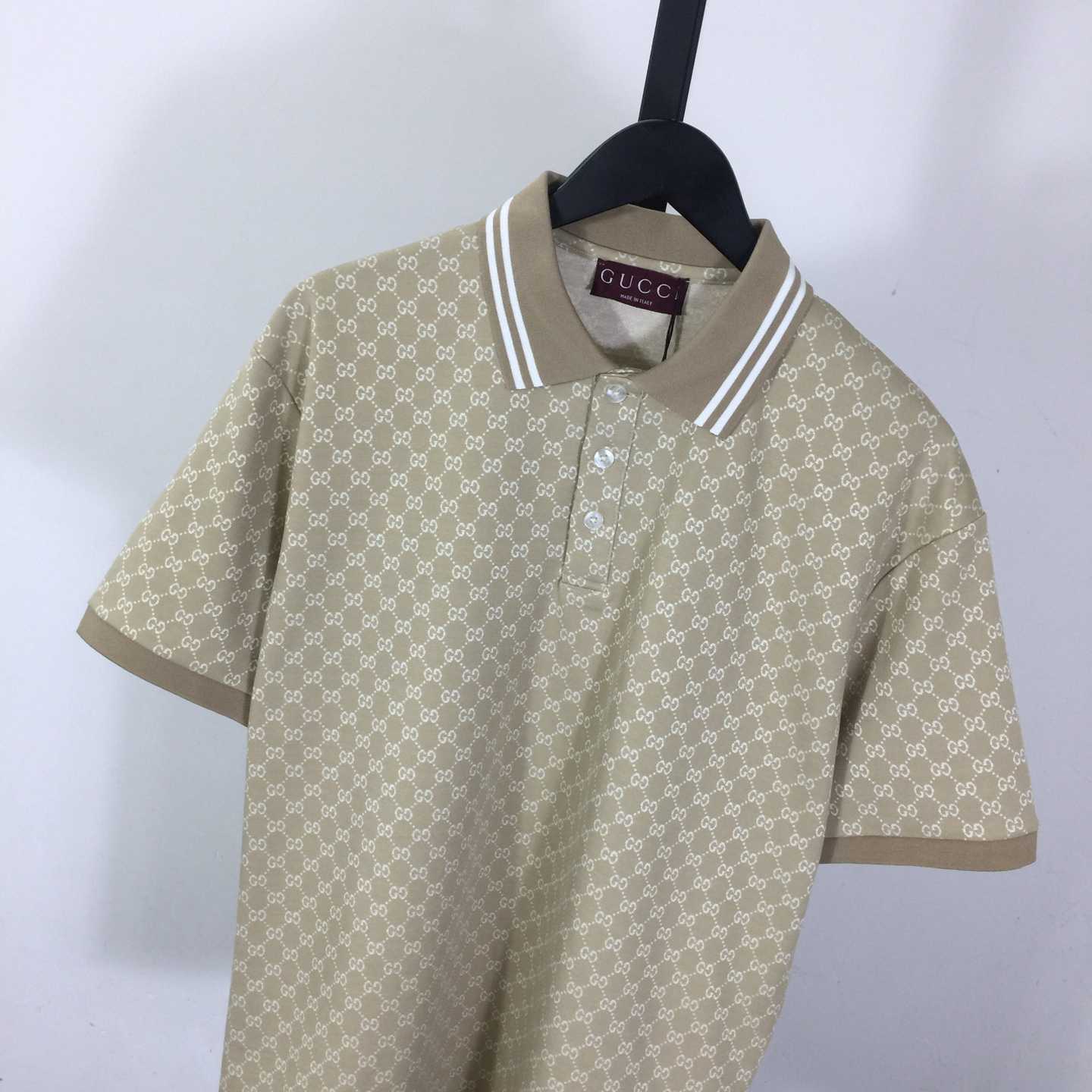 Gucci GG Cotton Jersey Jacquard Polo Shirt - EUR FASHION