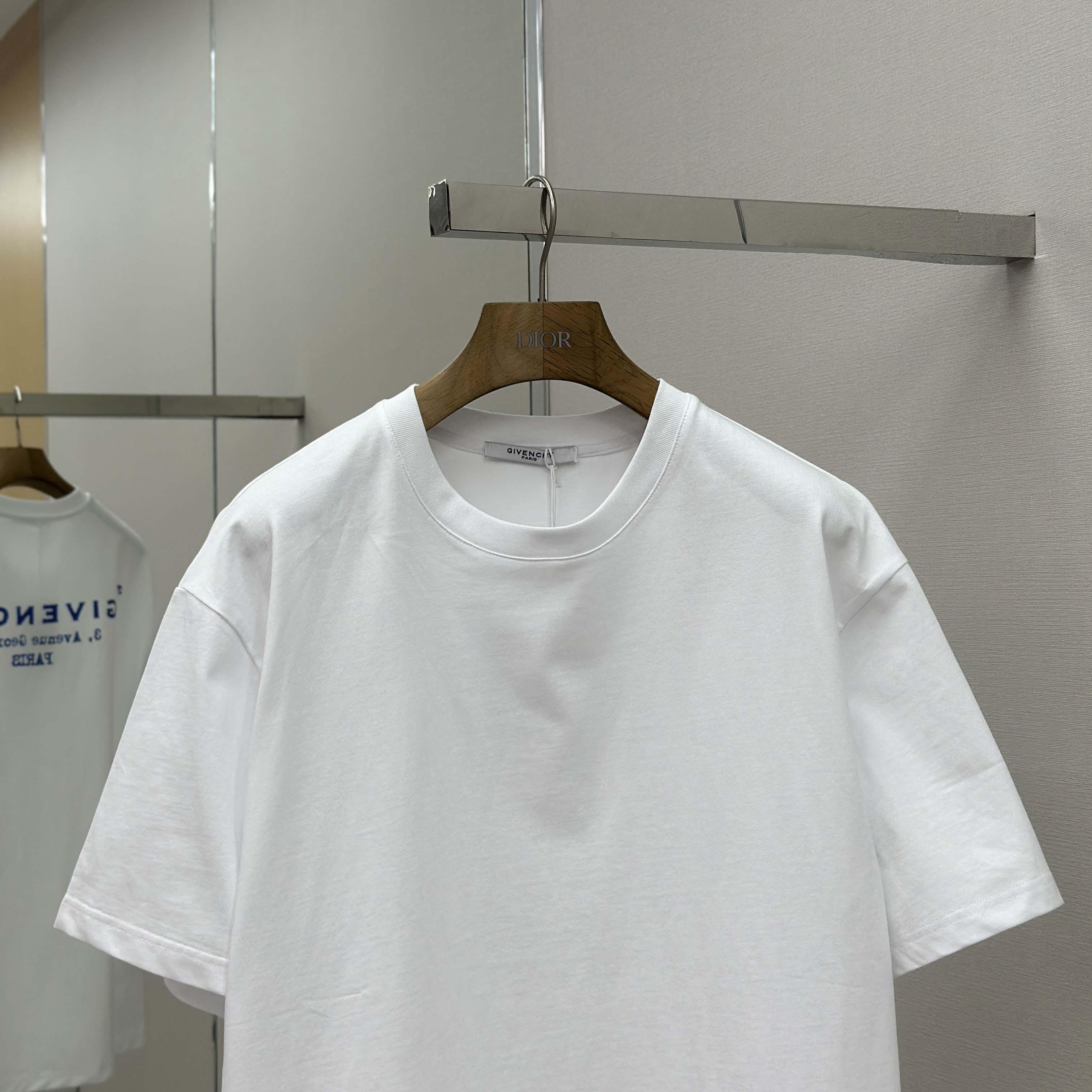 Givenchy T-shirt In Cotton With GIVENCHY Stamp Print - EUR FASHION