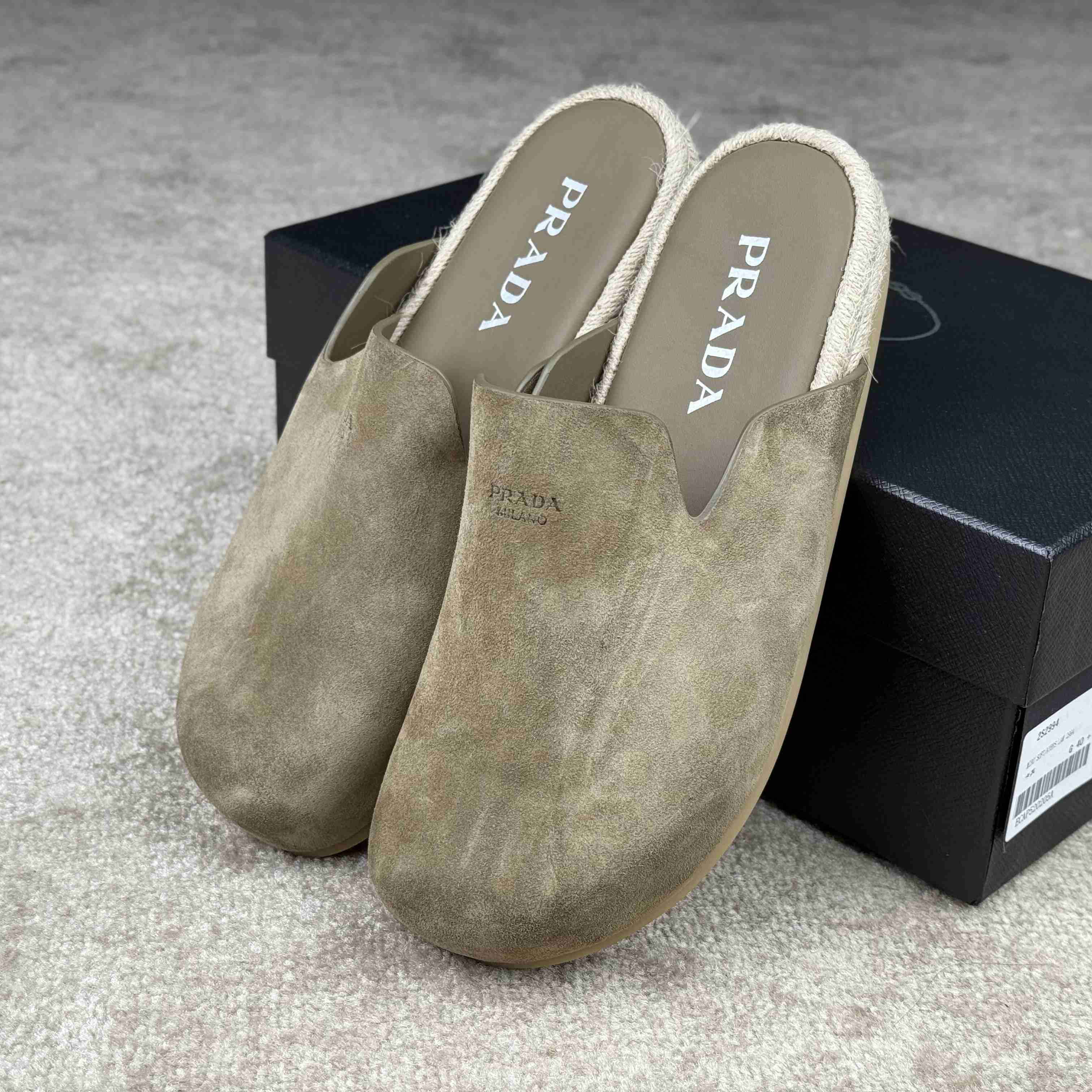 Prada Suede Mules - EUR FASHION