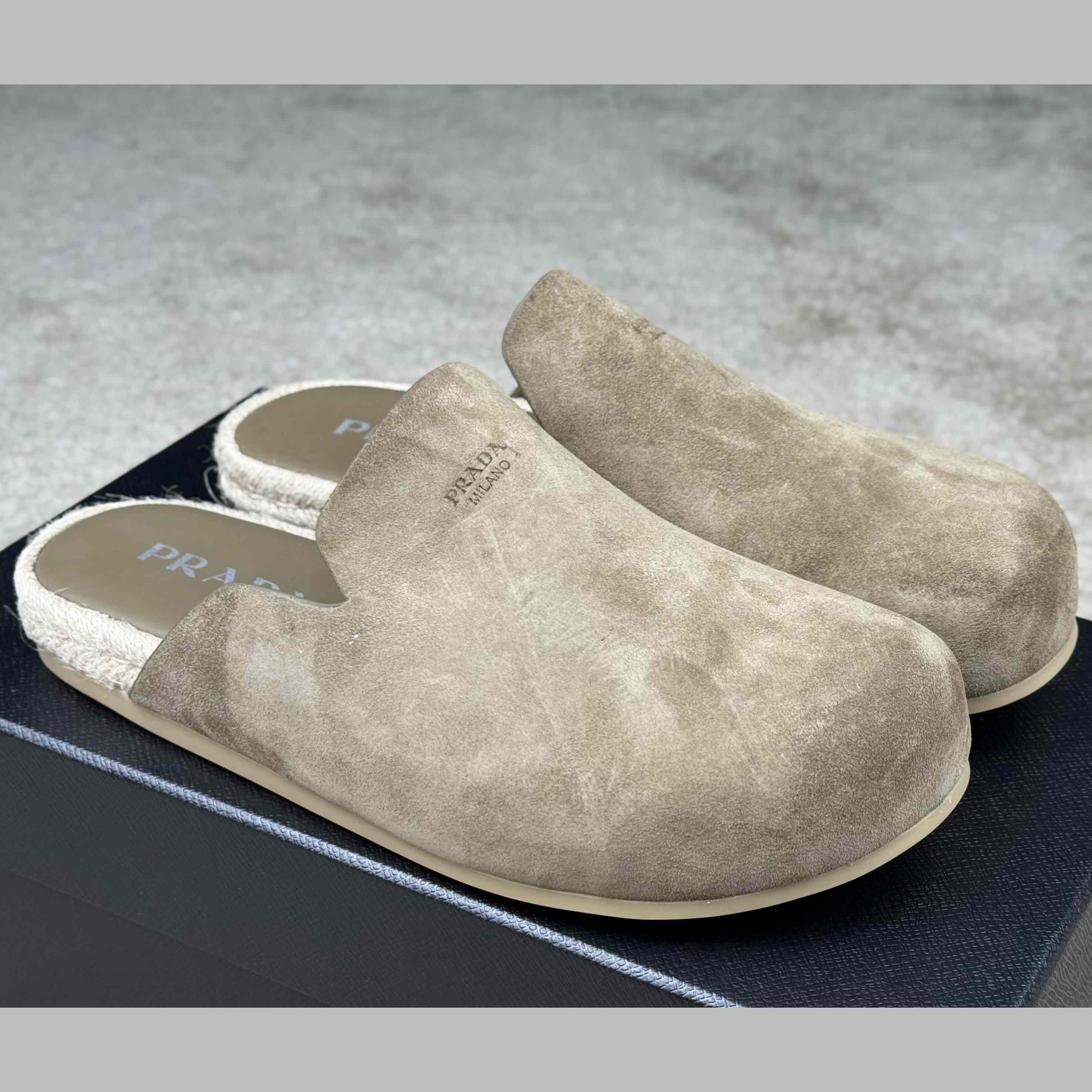 Prada Suede Mules - EUR FASHION