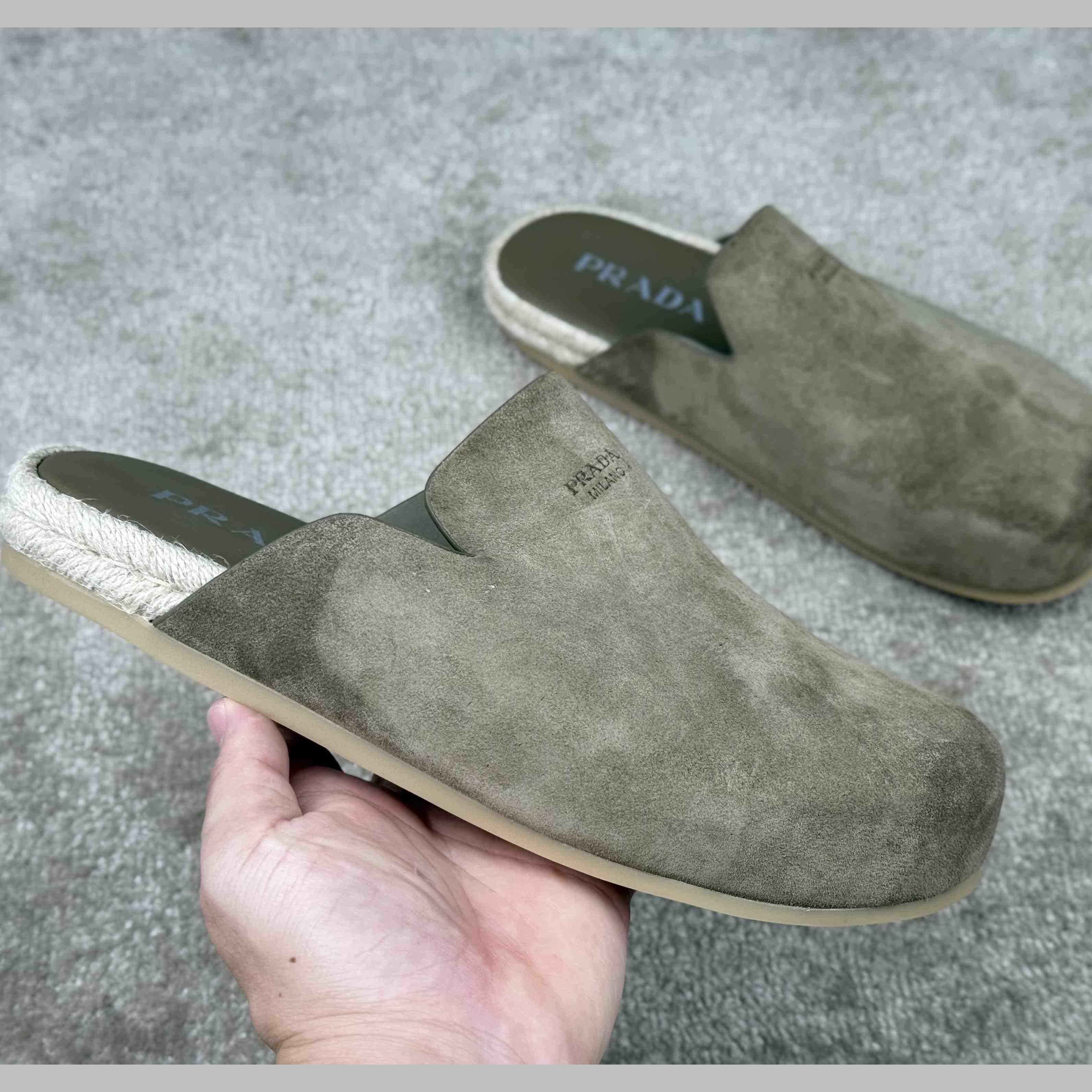 Prada Suede Mules - EUR FASHION