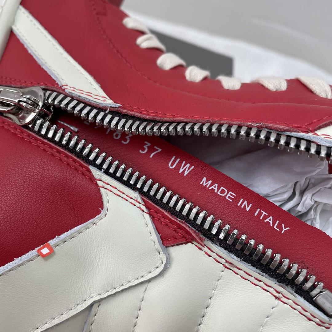 Rick Owens Red Geobasket High-Top Sneakers XZ2003   (50% Off Sale) - EUR FASHION